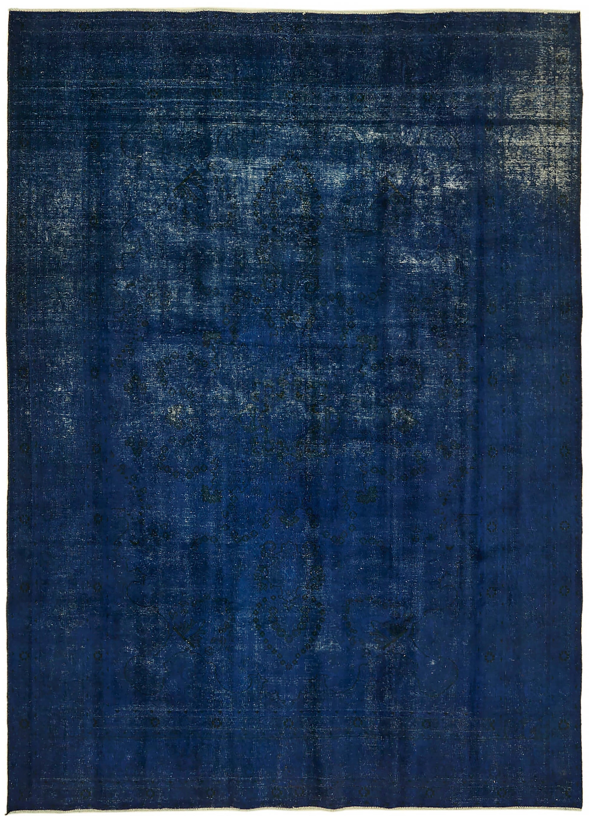 8x11 Blue Overdyed Large Area Rug - 44346