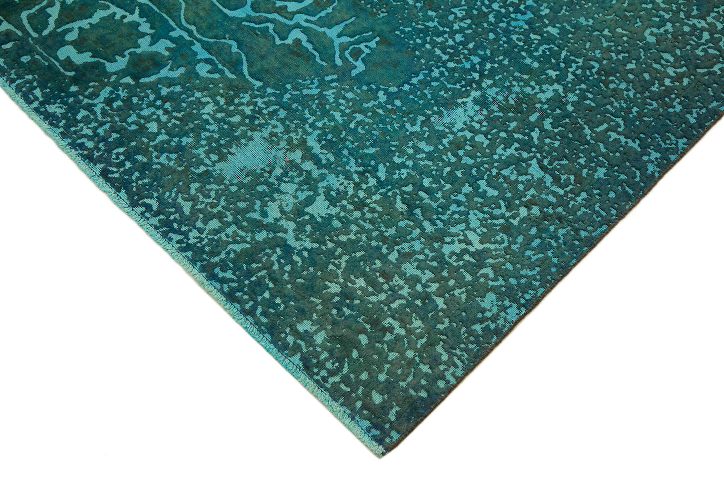 8x12 Turquoise Overdyed Large Area Rug - 44347