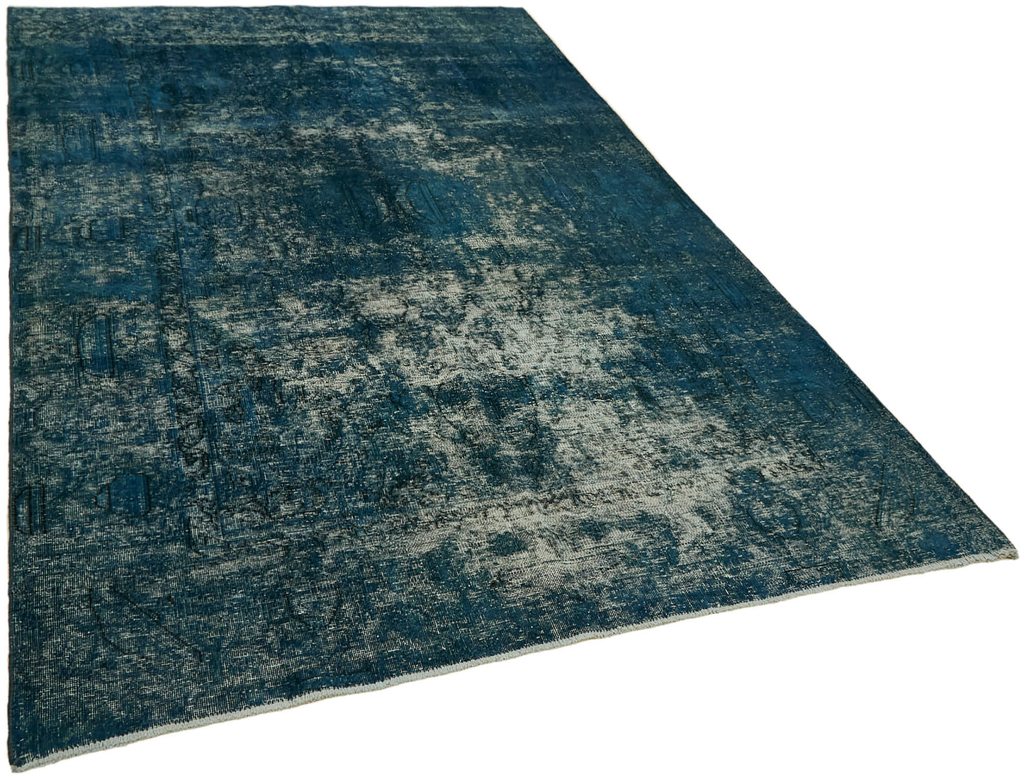 6x9 Blue Overdyed Large Area Rug - 44351