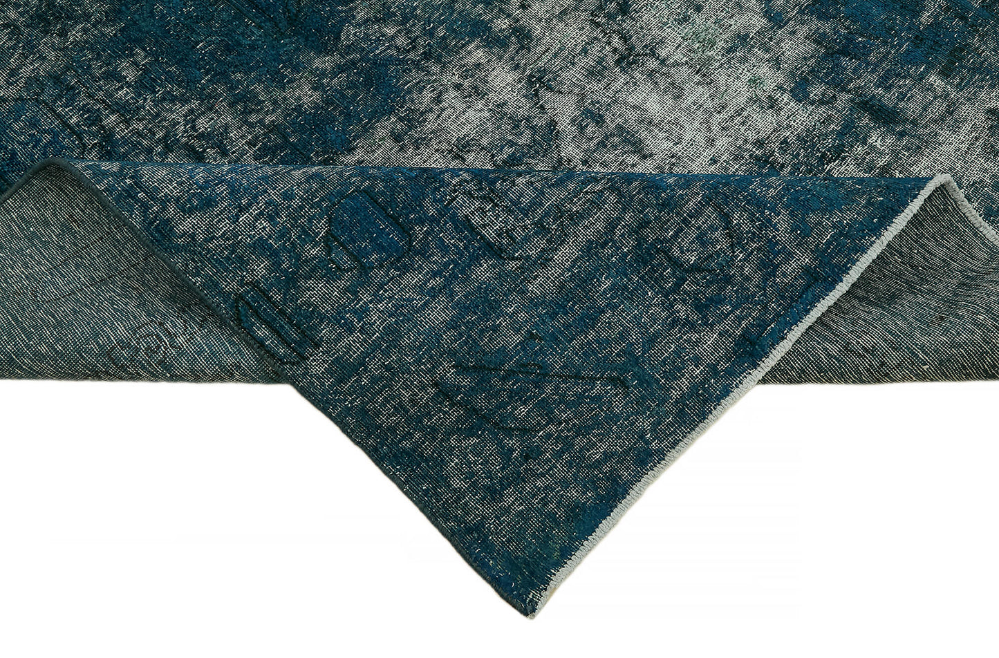 6x9 Blue Overdyed Large Area Rug - 44351