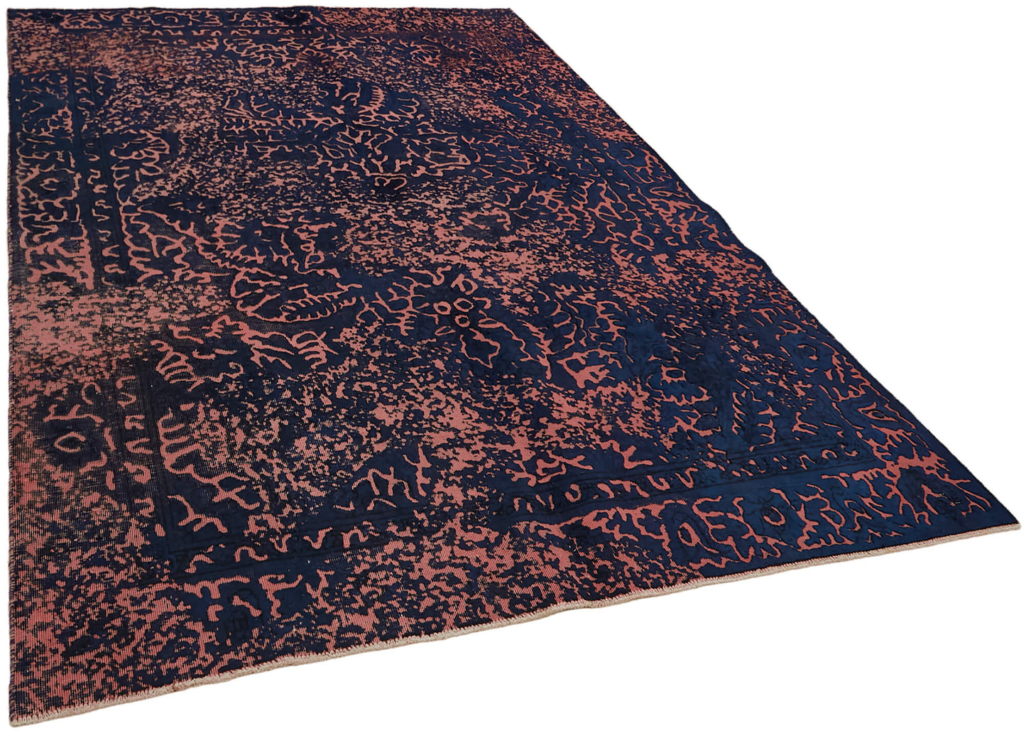 6x9 Blue Overdyed Large Area Rug - 44352