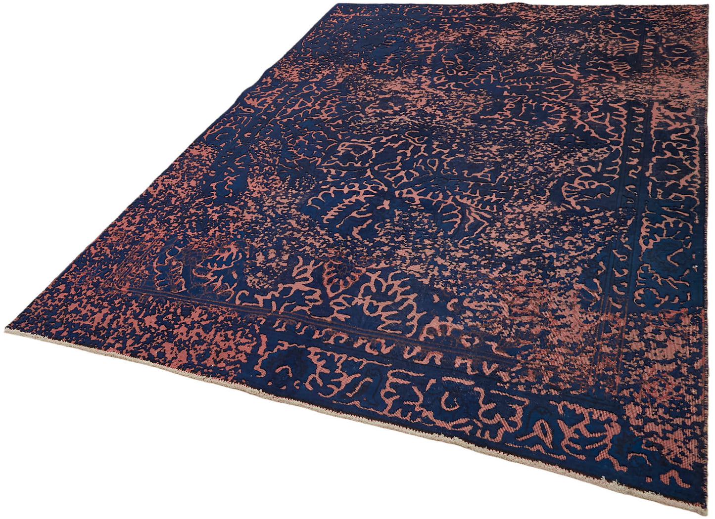 6x9 Blue Overdyed Large Area Rug - 44352