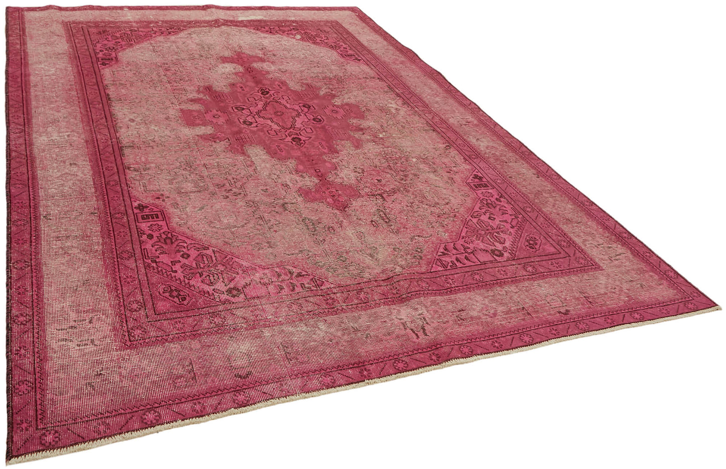 8x11 Pink Overdyed Large Area Rug - 44353