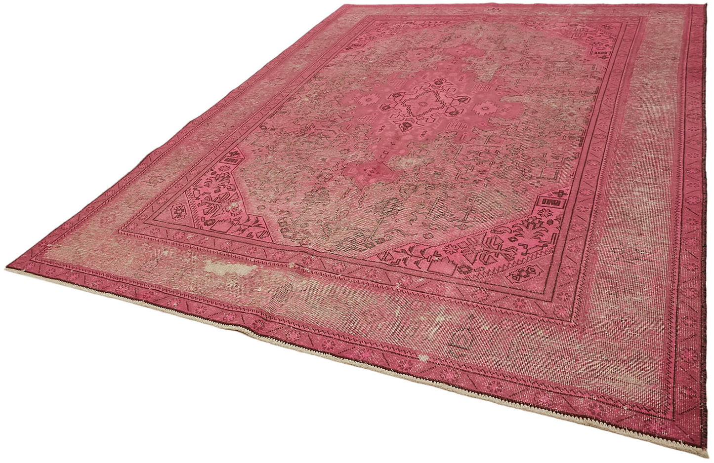 8x11 Pink Overdyed Large Area Rug - 44353