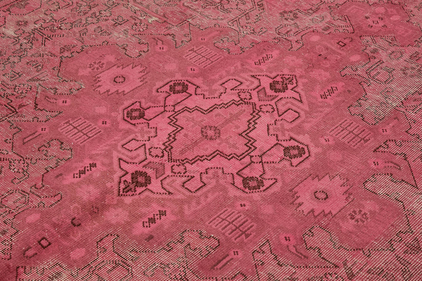 8x11 Pink Overdyed Large Area Rug - 44353