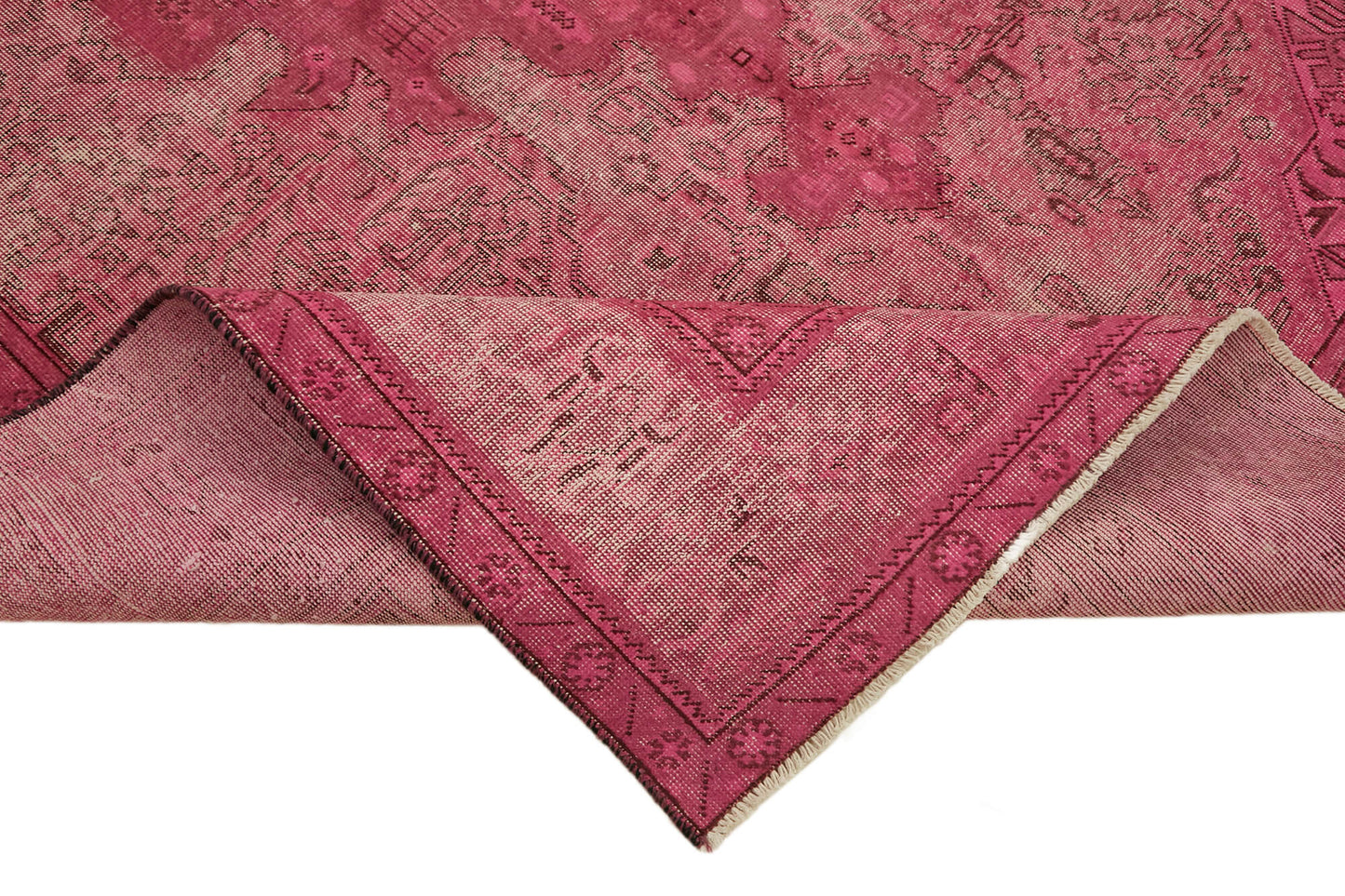 8x11 Pink Overdyed Large Area Rug - 44353