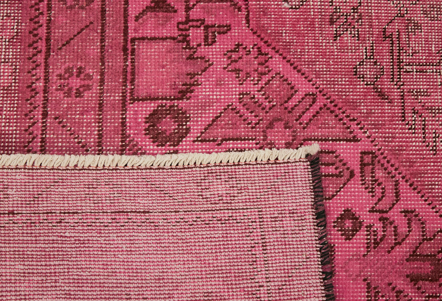 8x11 Pink Overdyed Large Area Rug - 44353