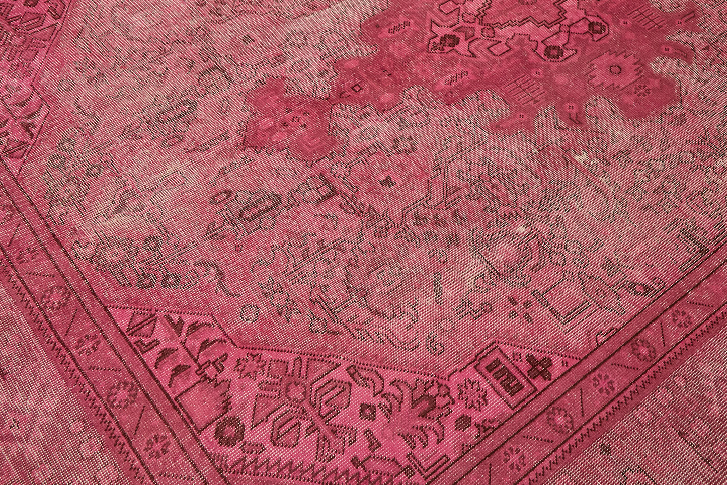 8x11 Pink Overdyed Large Area Rug - 44353