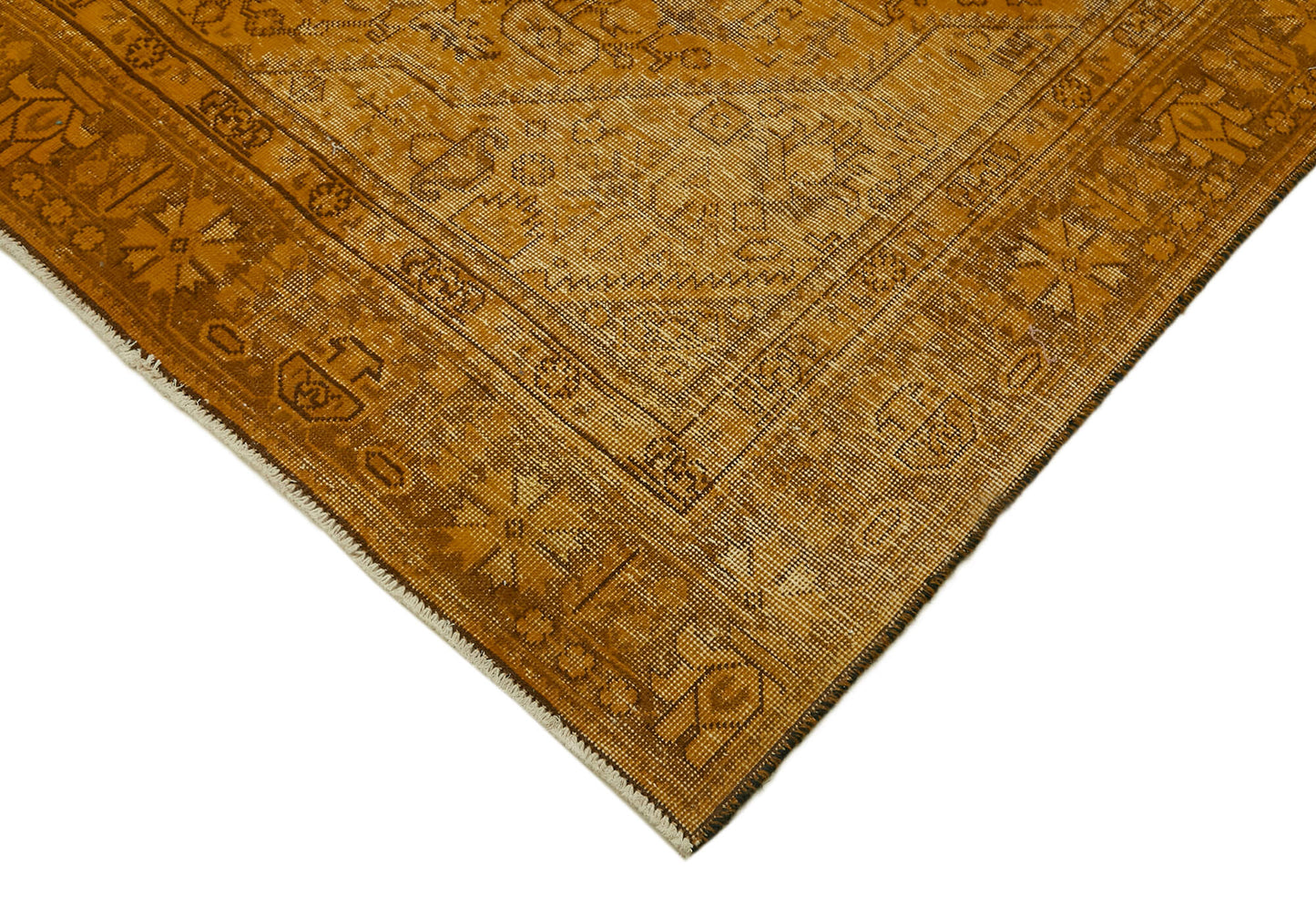 6x9 Yellow Overdyed Large Area Rug - 44357