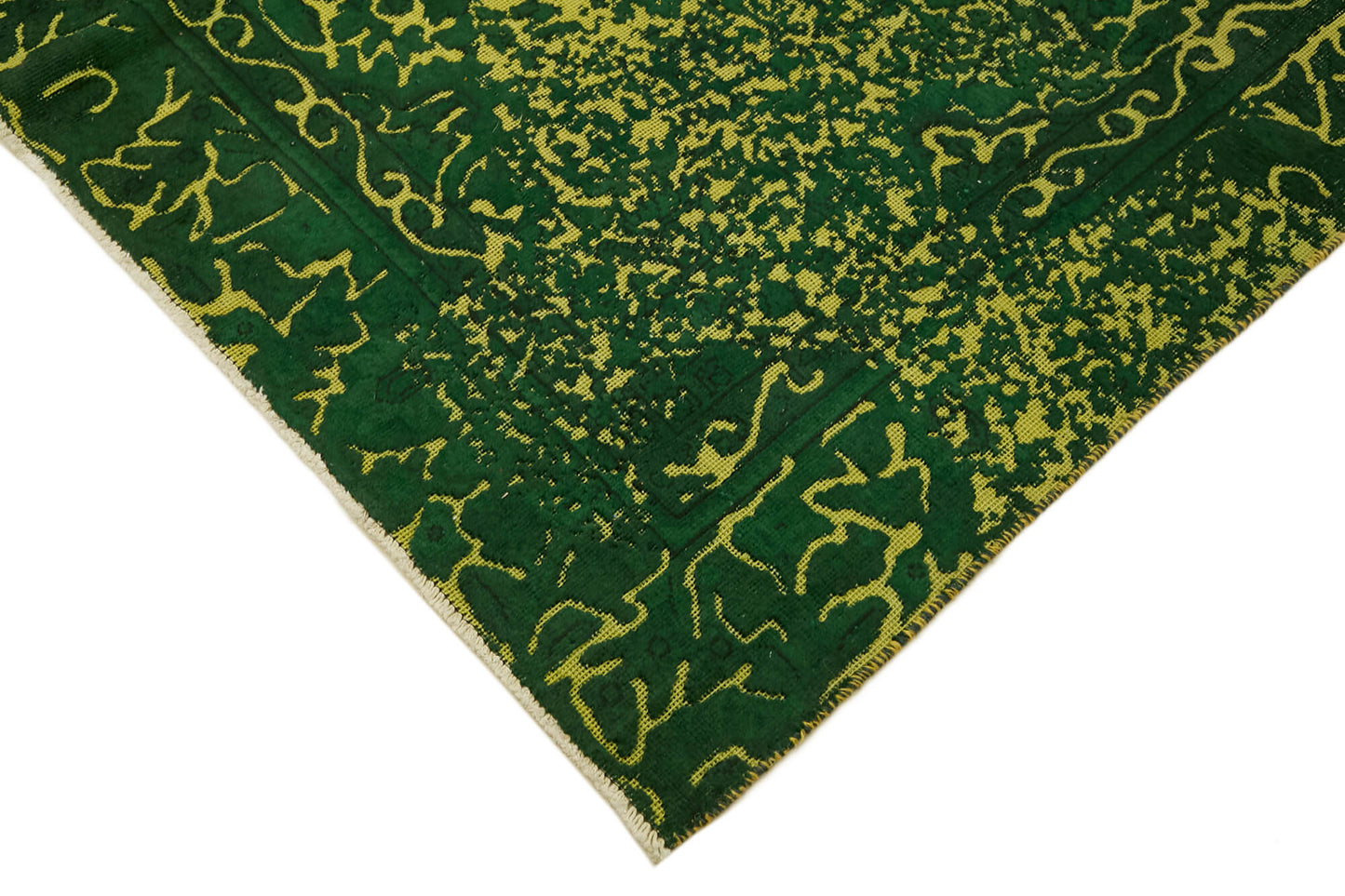 6x9 Green Overdyed Large Area Rug - 44358