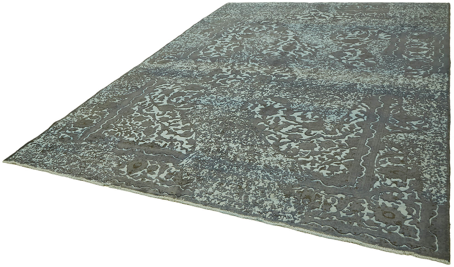 9x12 Grey Overdyed Large Area Rug - 44359