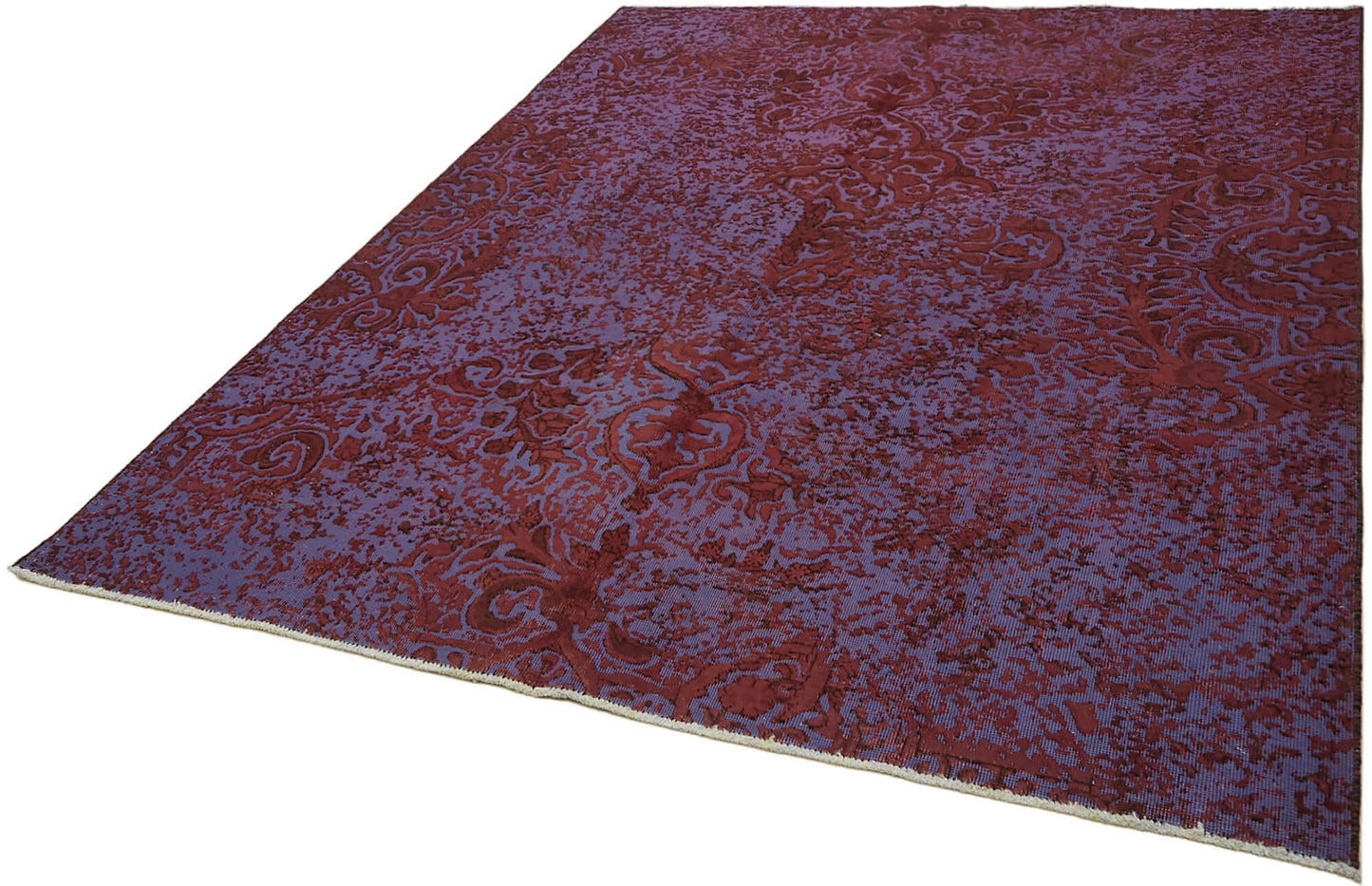 7x9 Purple Overdyed Large Area Rug - 44361