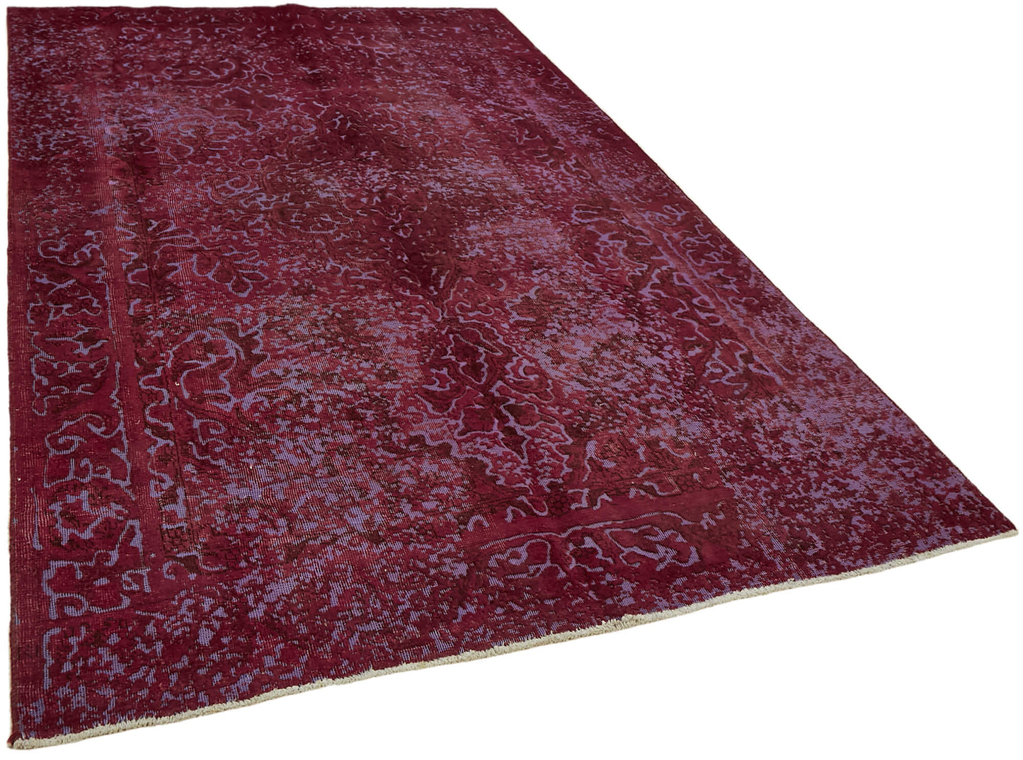 6x9 Red Overdyed Large Area Rug - 44362