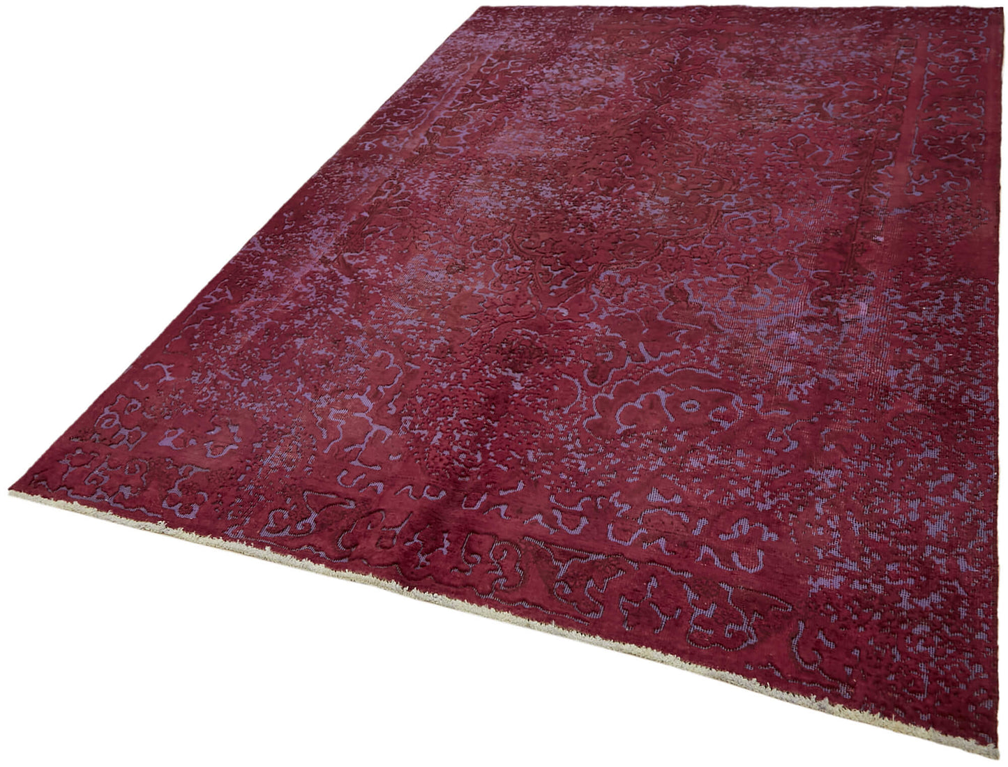 6x9 Red Overdyed Large Area Rug - 44362