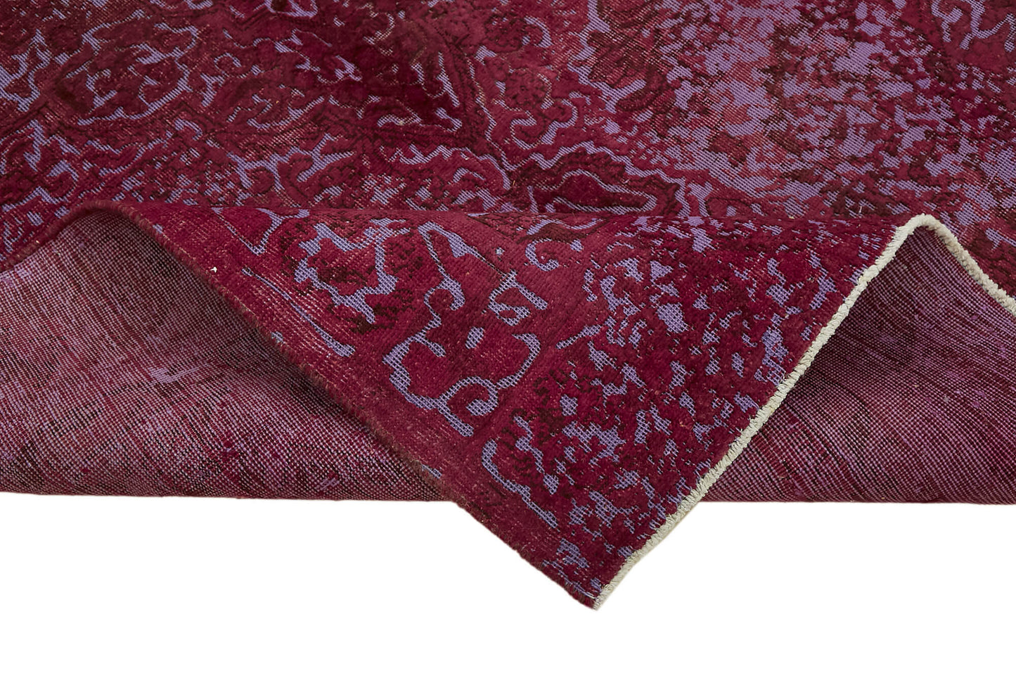 6x9 Red Overdyed Large Area Rug - 44362