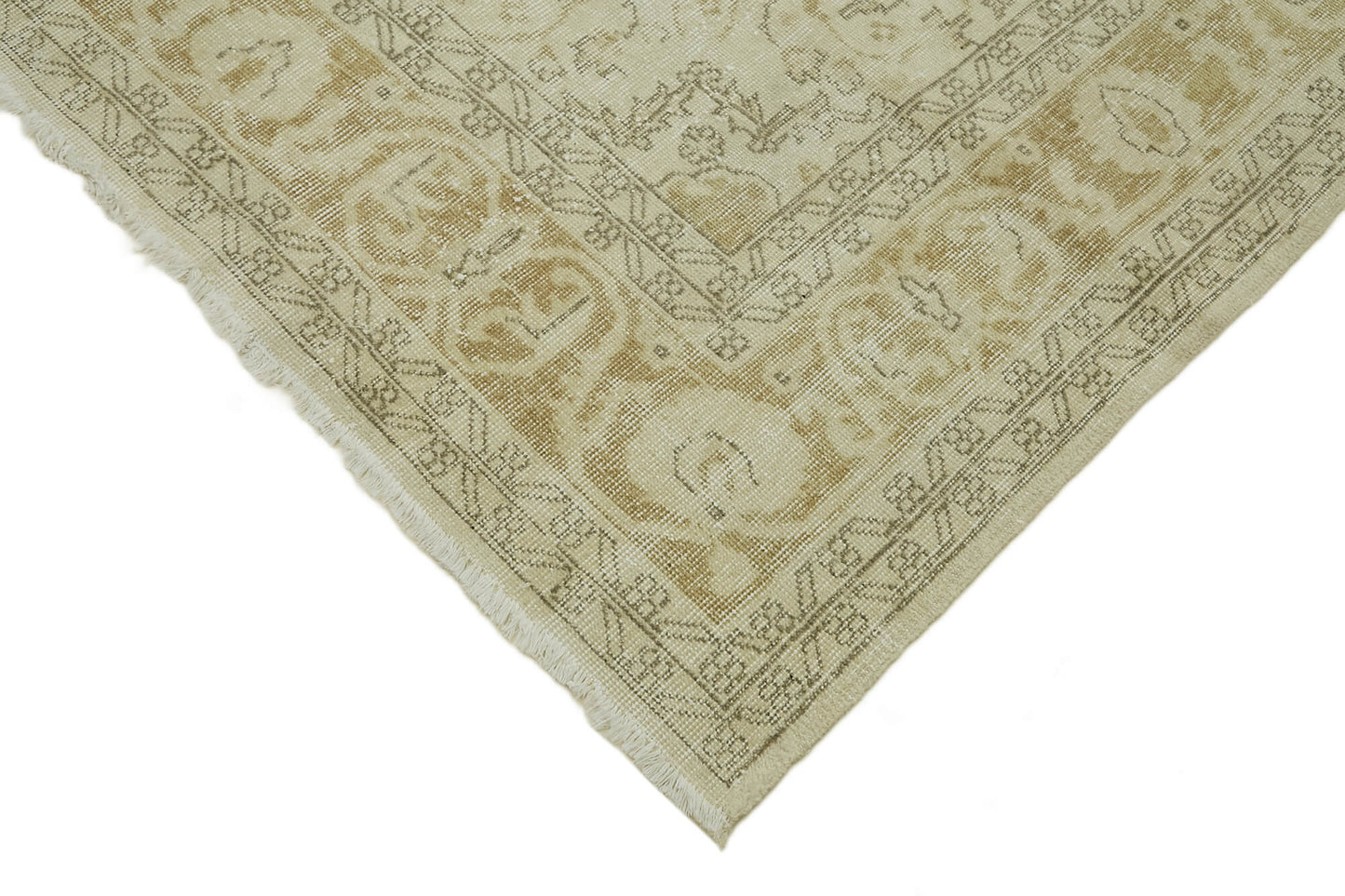 7x10 Beige Vintage Large Area Rug - 44371