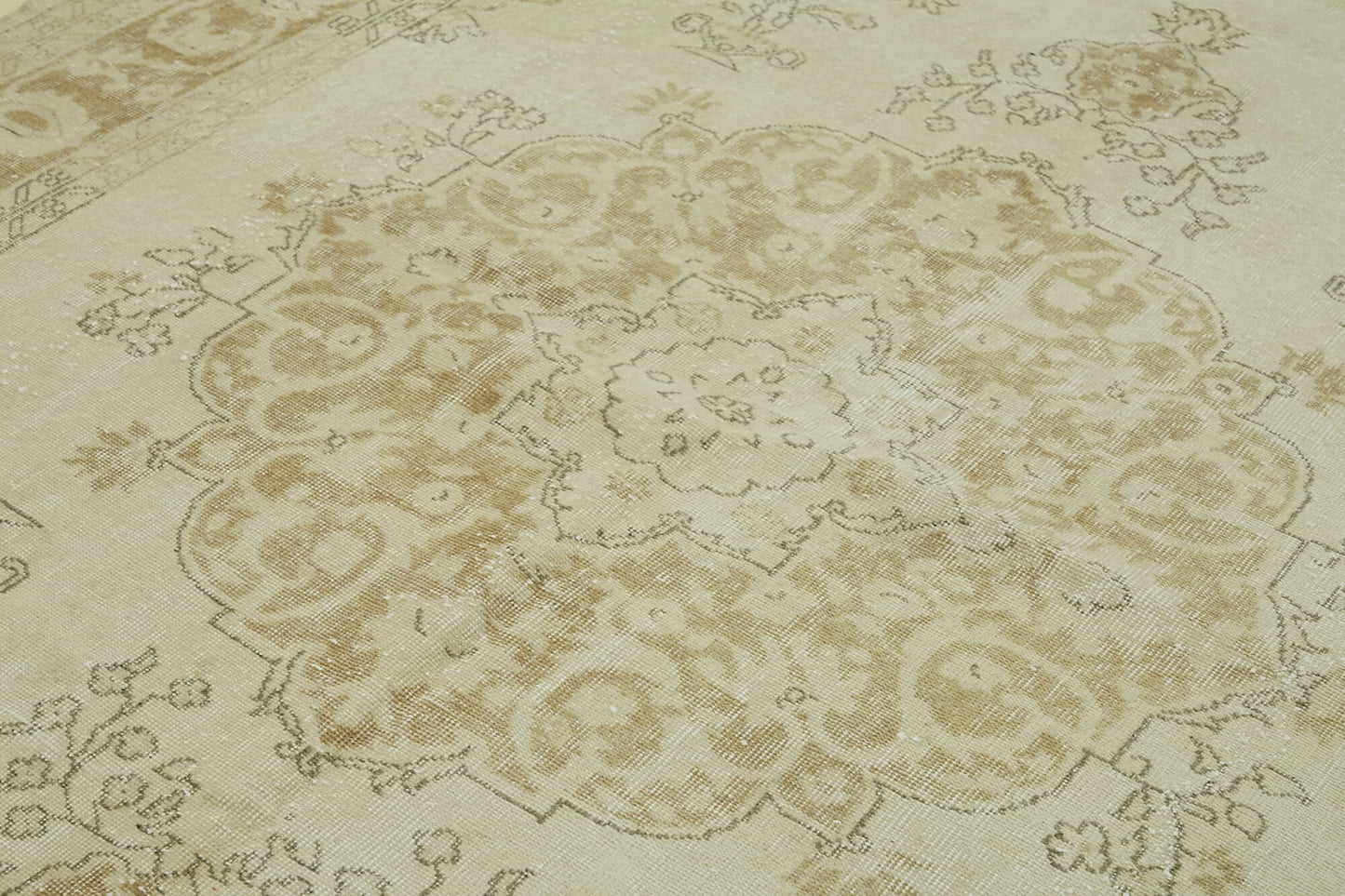 7x10 Beige Vintage Large Area Rug - 44371