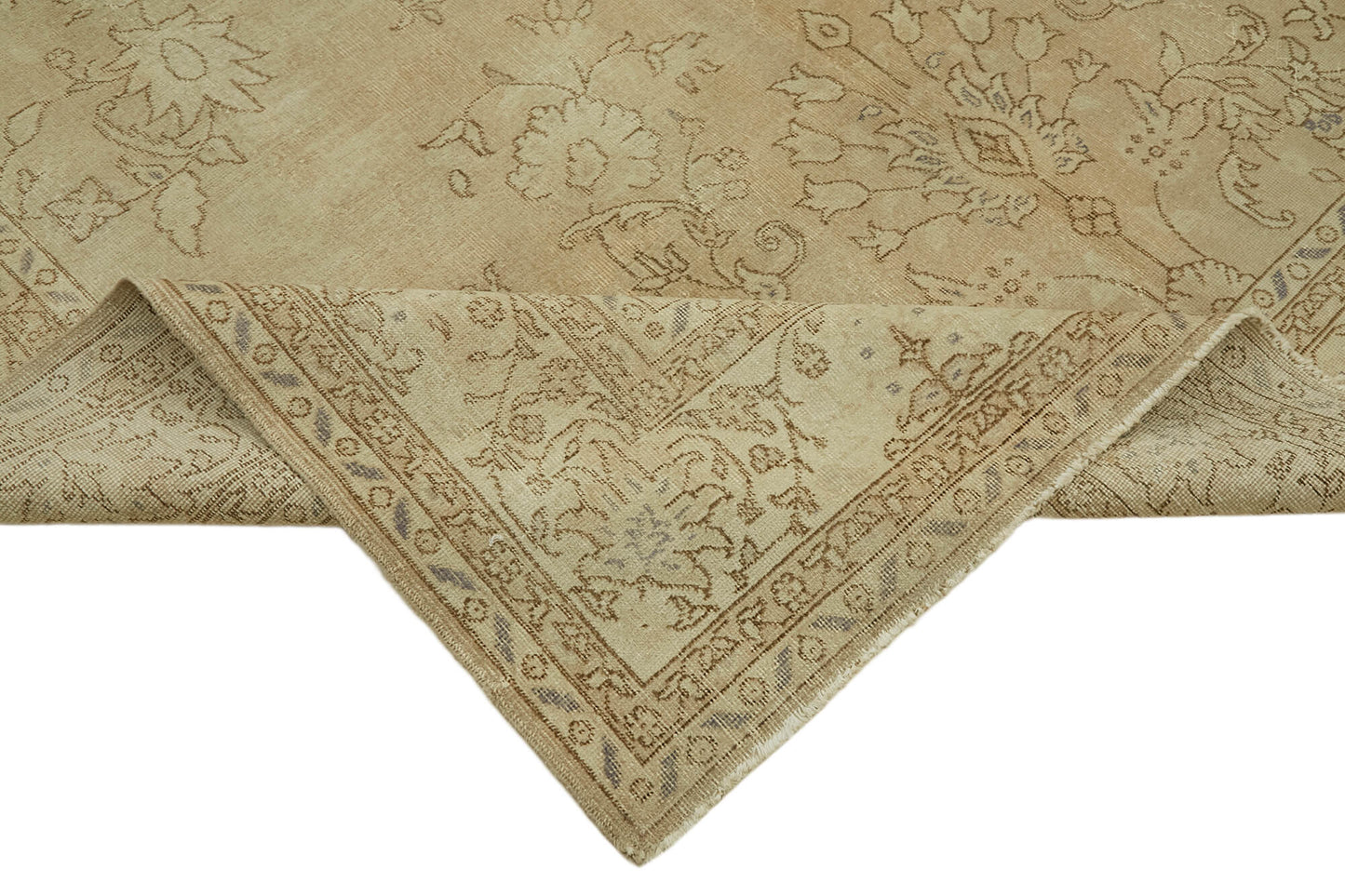 8x12 Beige Vintage Large Area Rug - 44372