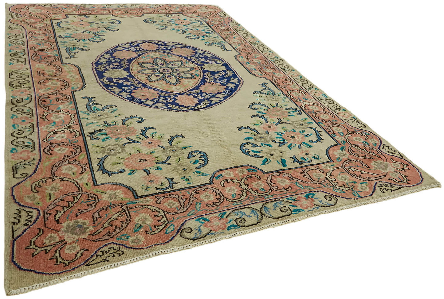 8x11 Beige Vintage Large Area Rug - 44376