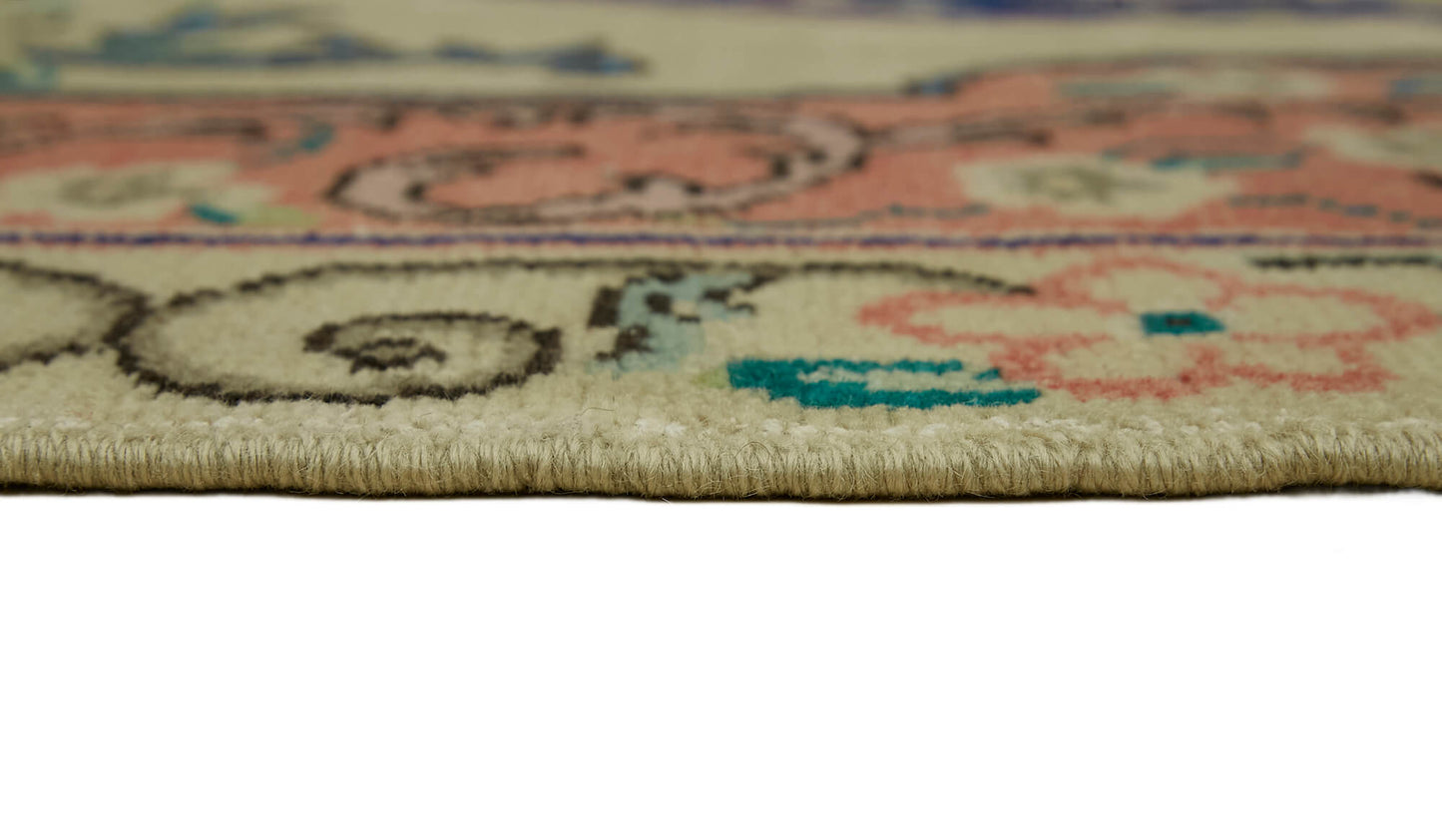 8x11 Beige Vintage Large Area Rug - 44376