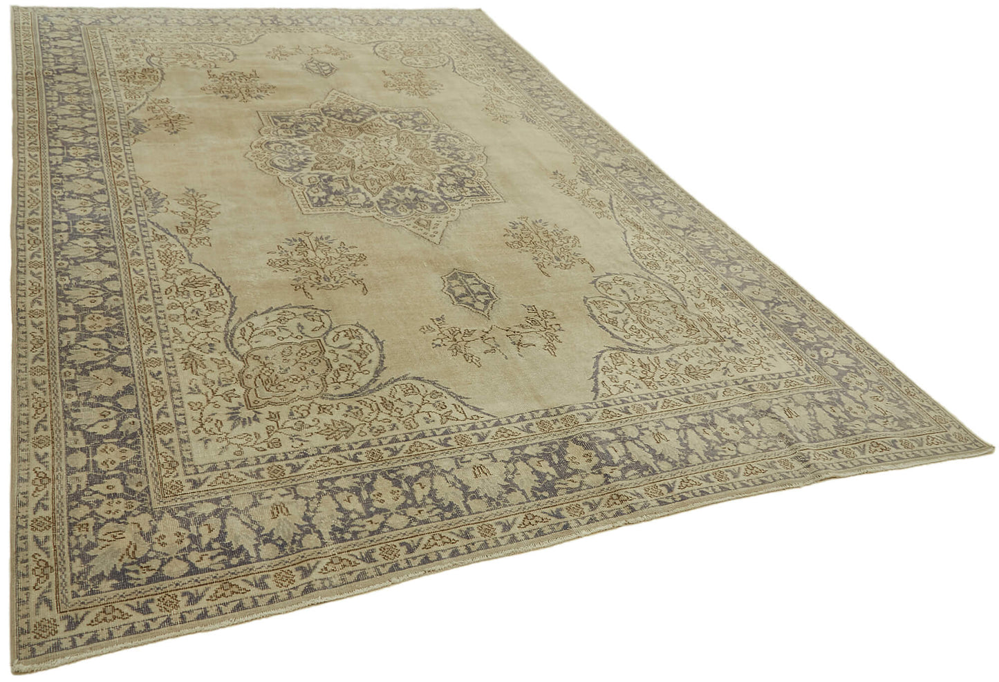 8x12 Beige Vintage Large Area Rug - 44377