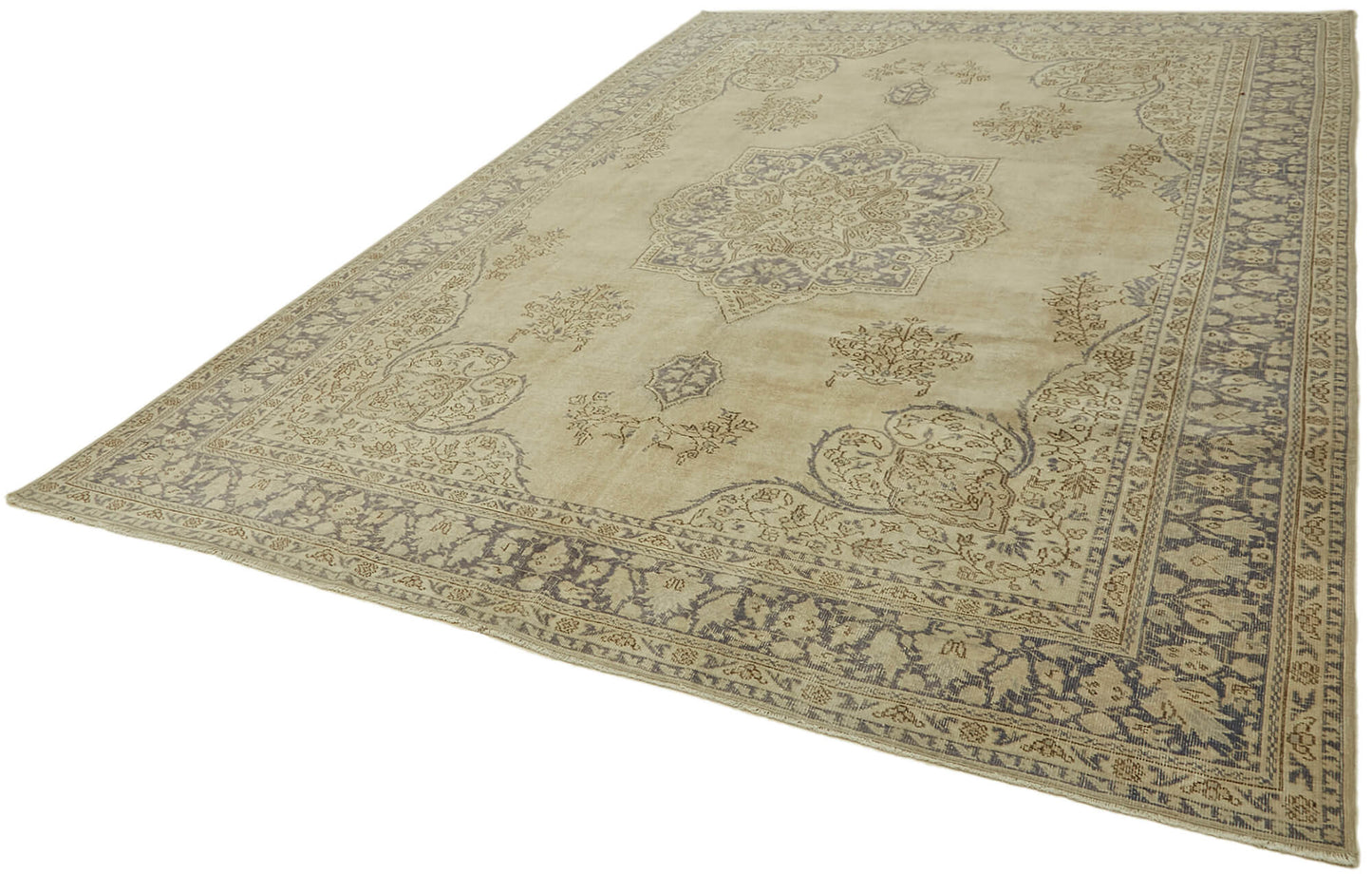 8x12 Beige Vintage Large Area Rug - 44377