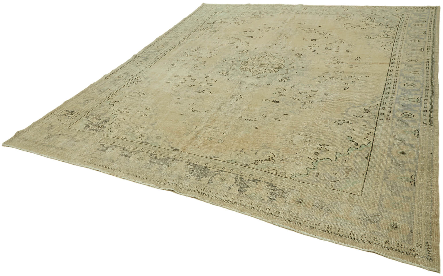 9x11 Beige Vintage Large Area Rug - 44378