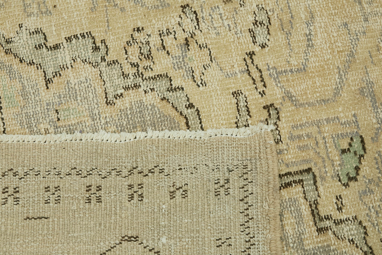 9x11 Beige Vintage Large Area Rug - 44378