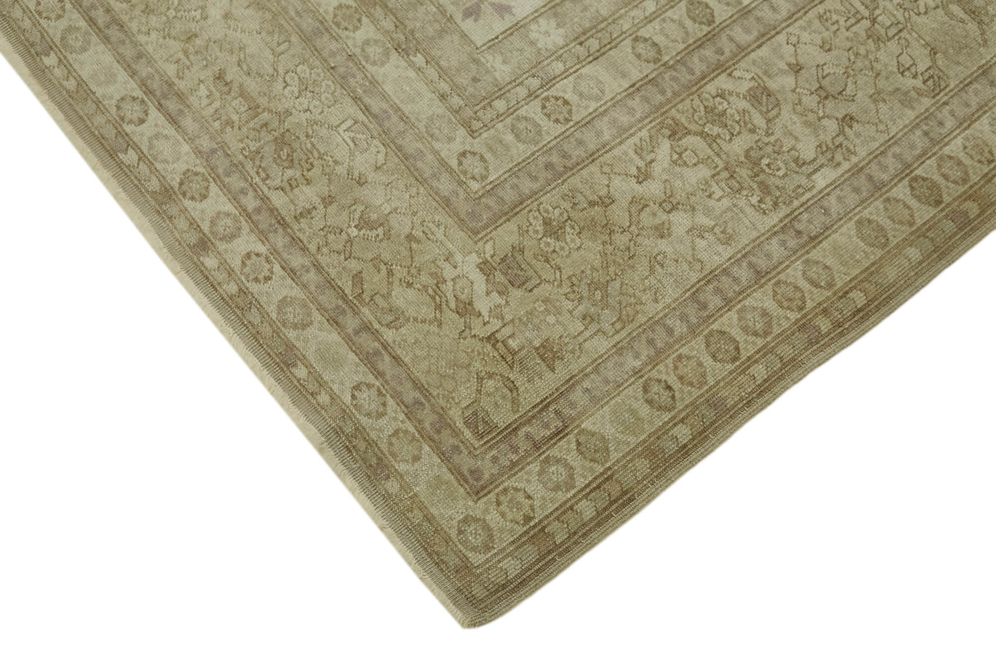 7x9 Beige Vintage Large Area Rug - 44381