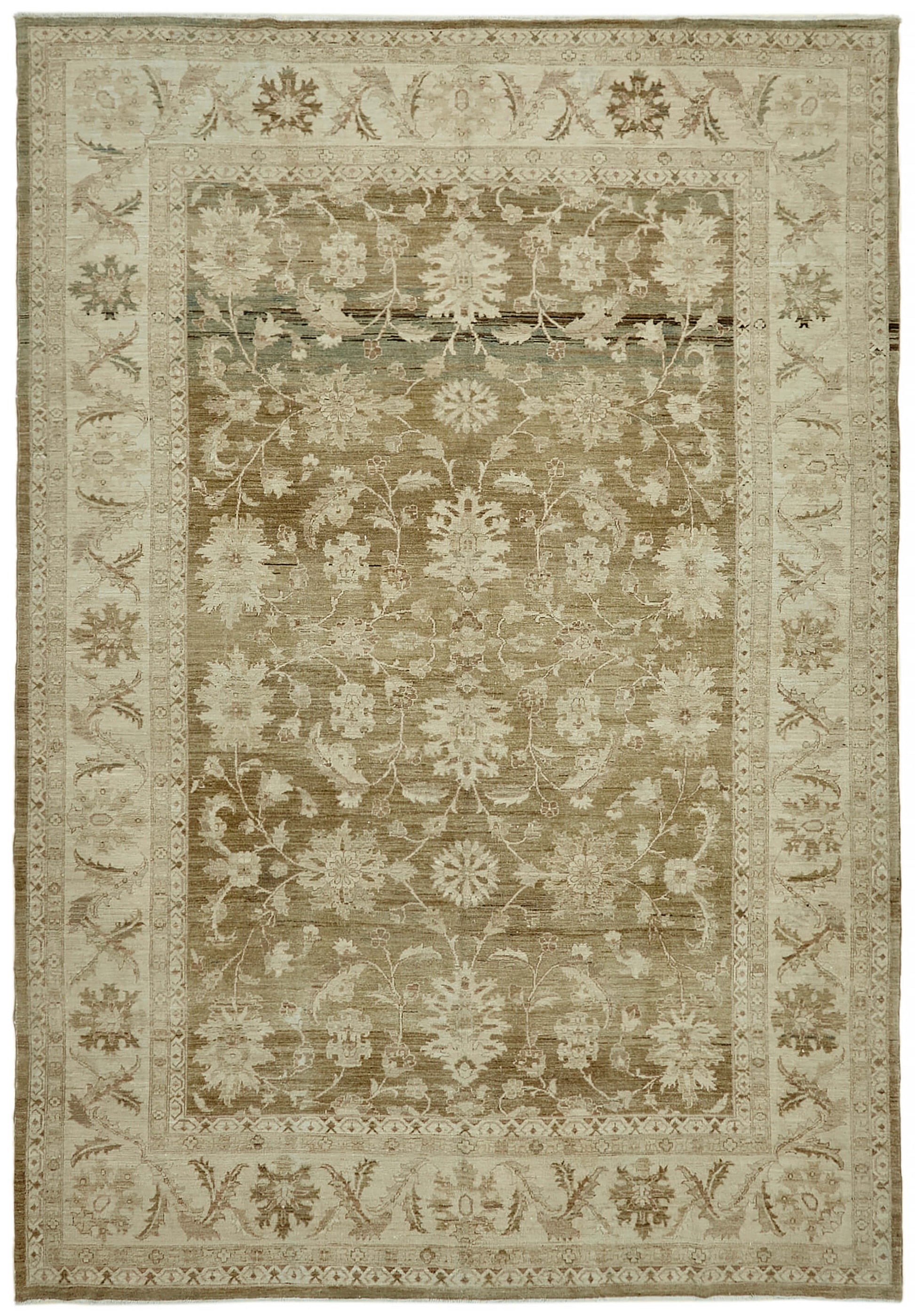 10x14 Beige Vintage Large Area Rug - 44384