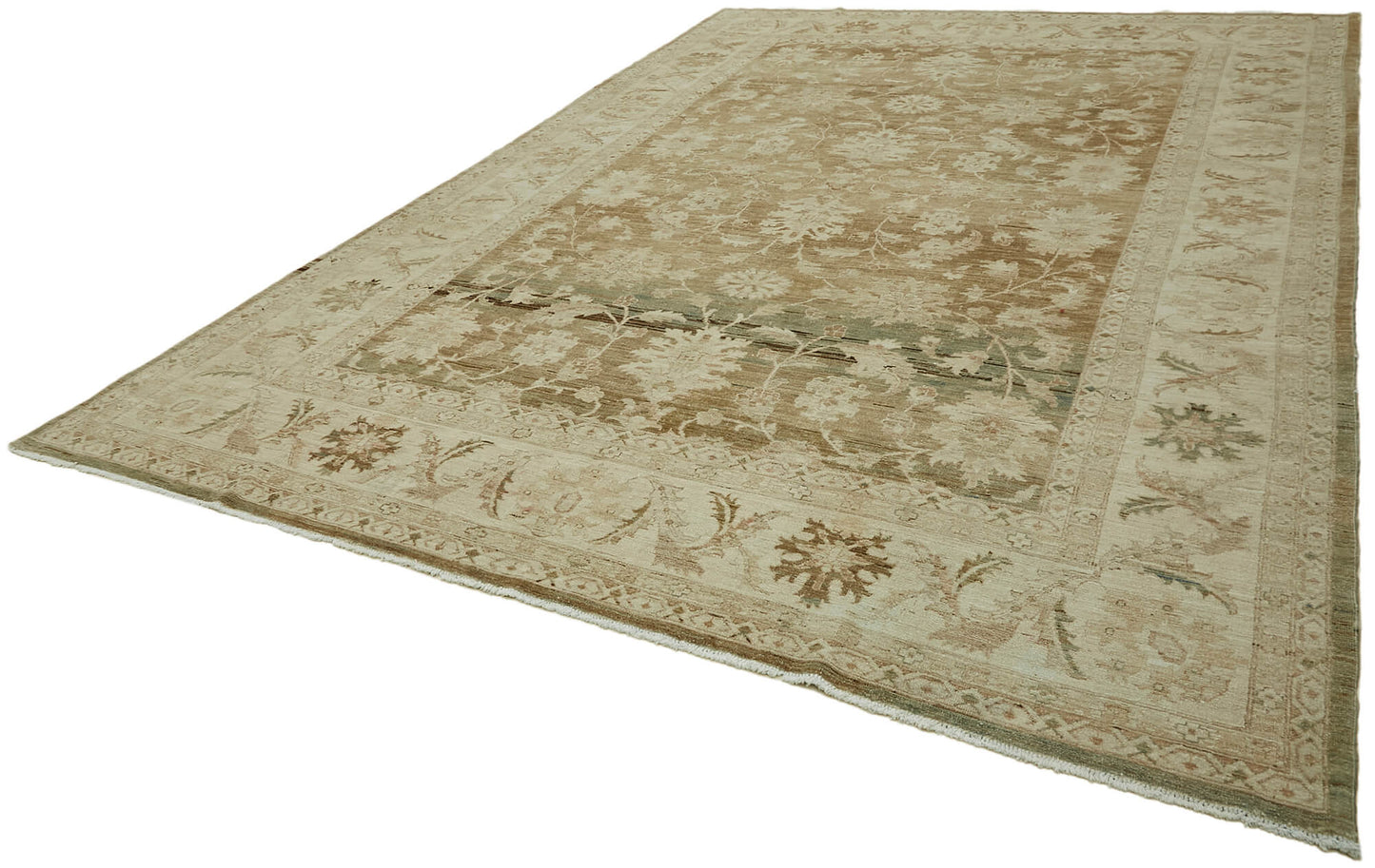 10x14 Beige Vintage Large Area Rug - 44384