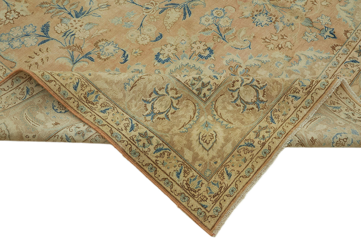 10x13 Beige Vintage Large Area Rug - 44392