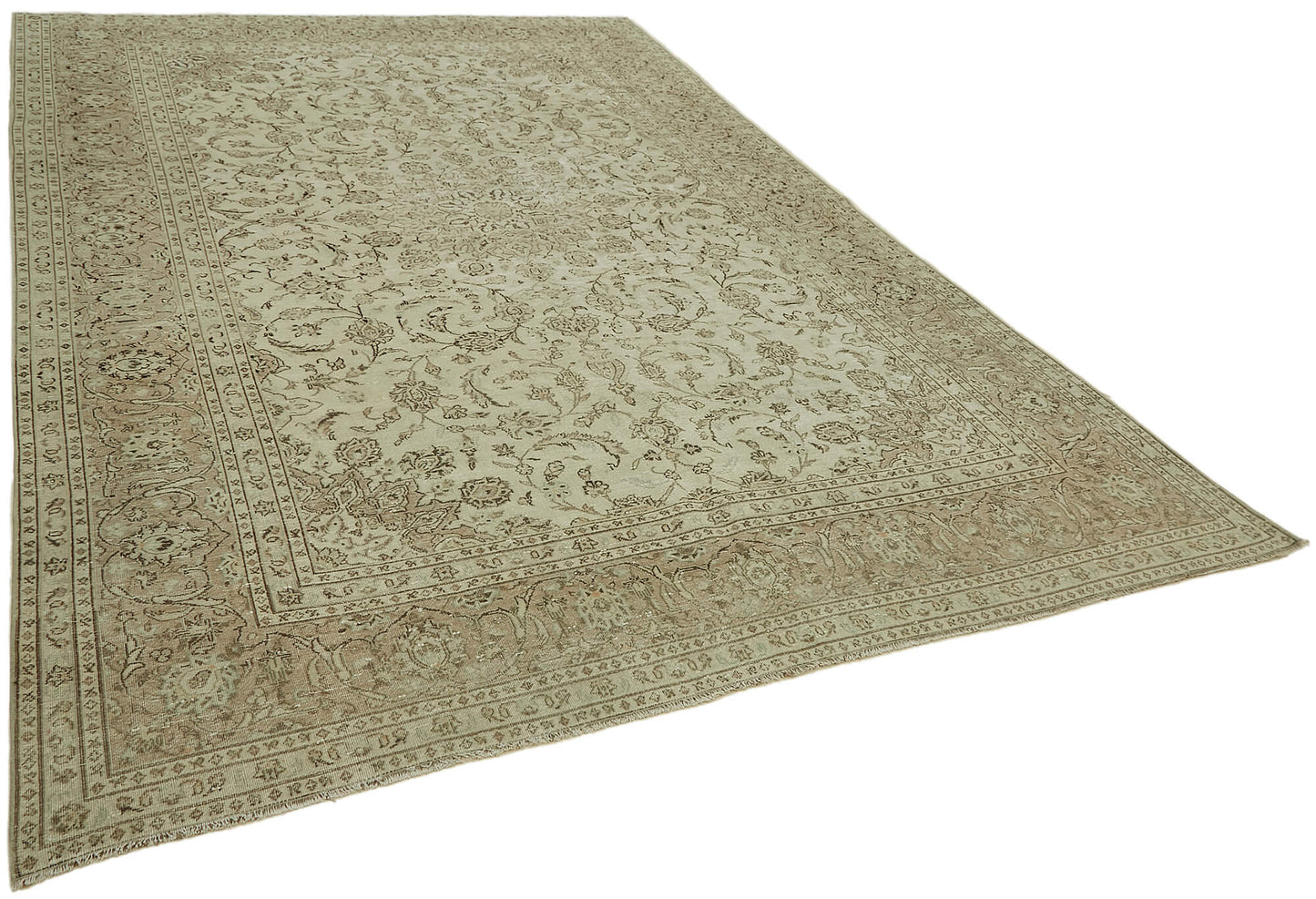 8x12 Beige Vintage Large Area Rug - 44396