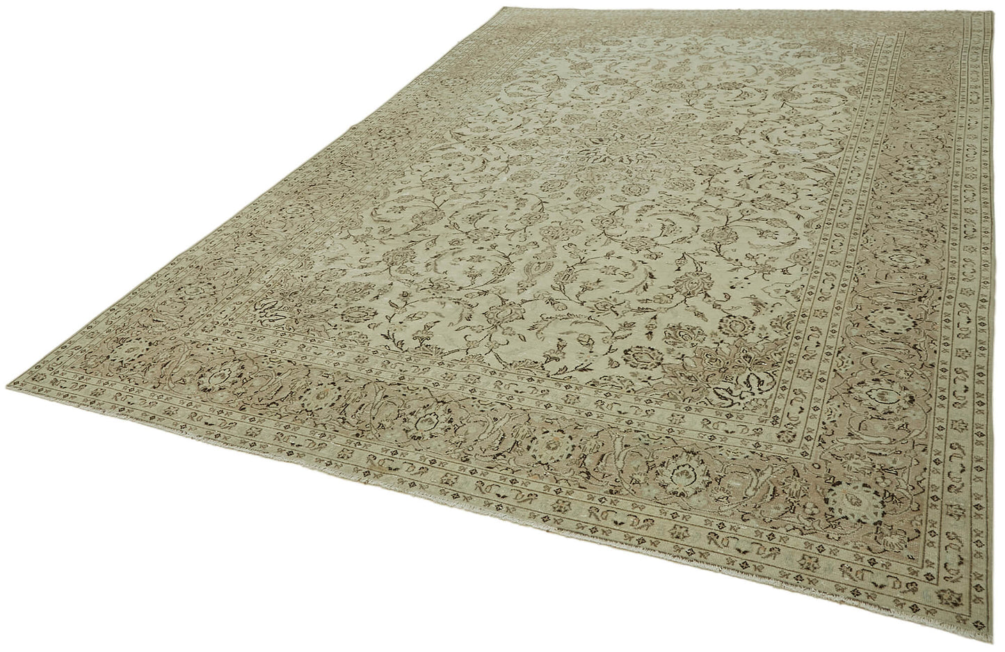 8x12 Beige Vintage Large Area Rug - 44396