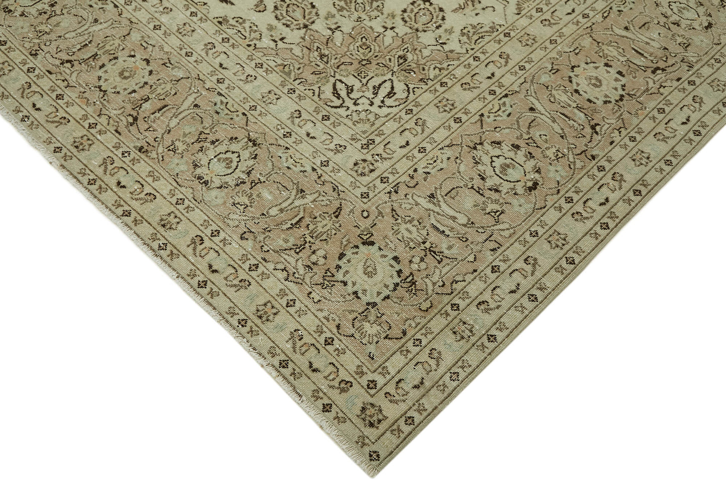 8x12 Beige Vintage Large Area Rug - 44396