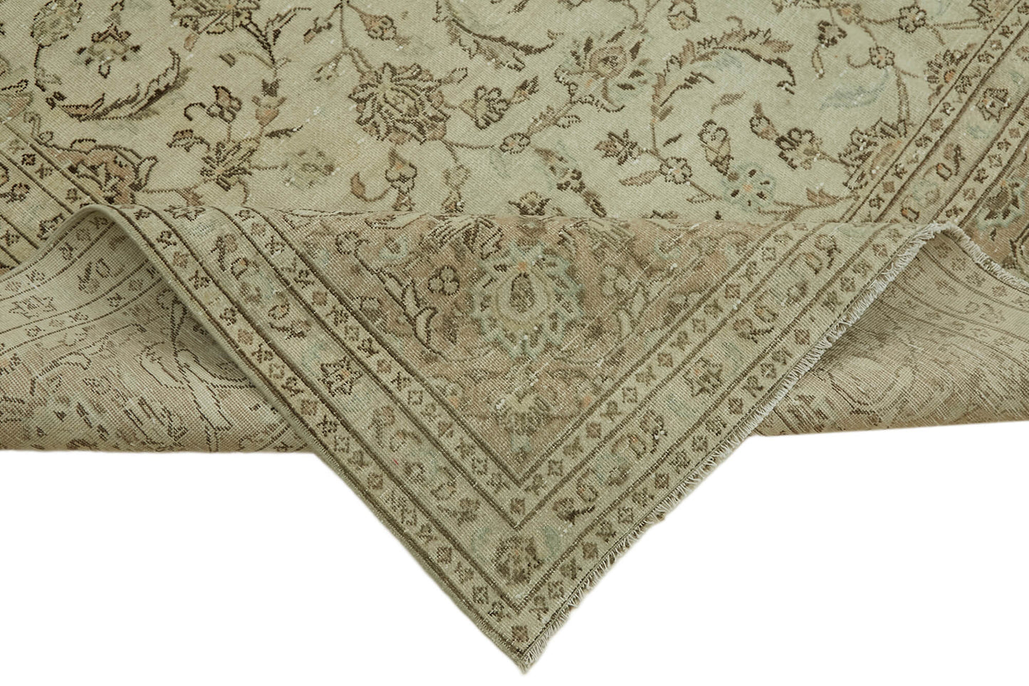 8x12 Beige Vintage Large Area Rug - 44396