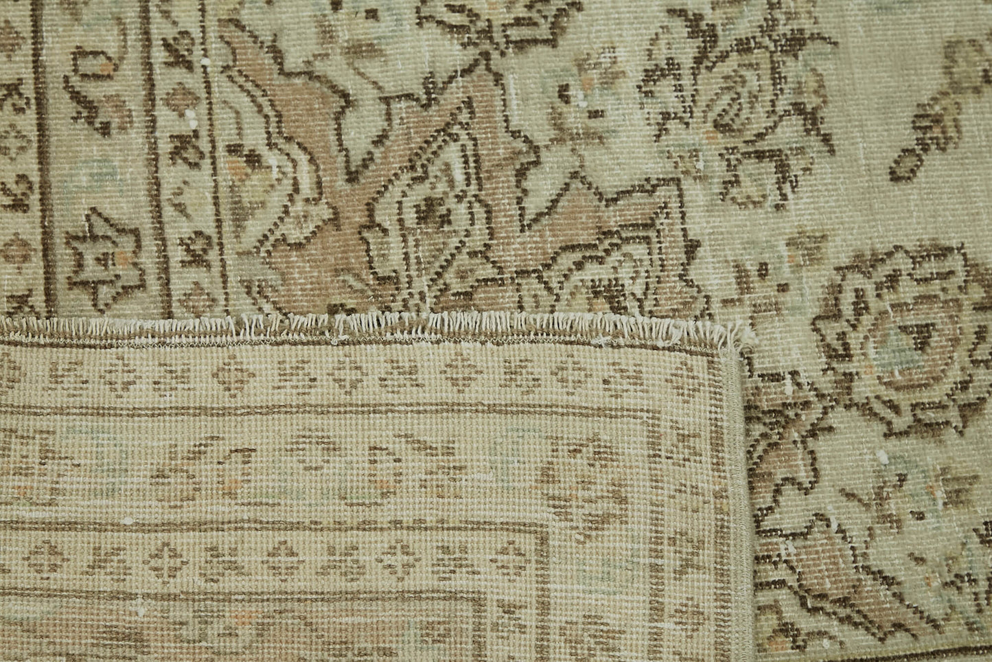 8x12 Beige Vintage Large Area Rug - 44396