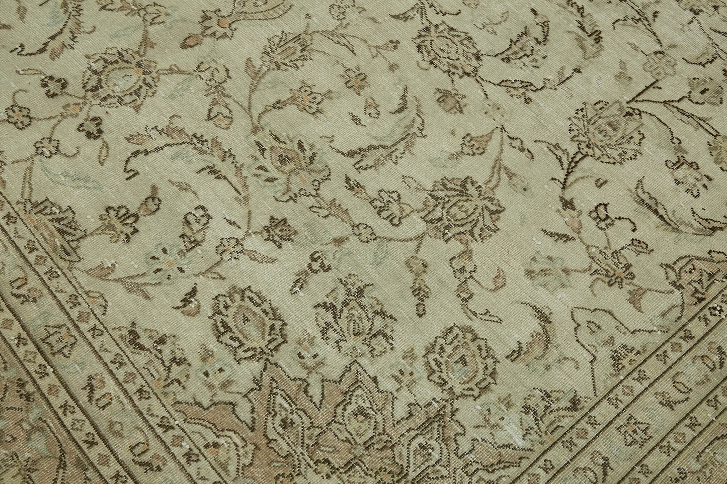 8x12 Beige Vintage Large Area Rug - 44396