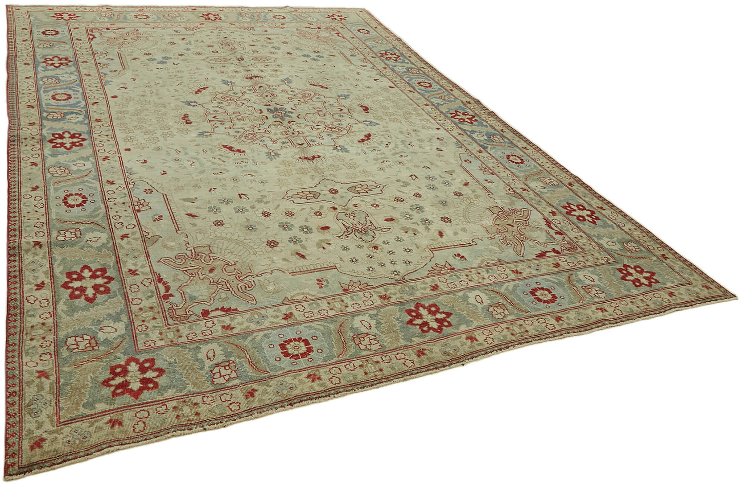 8x12 Beige Vintage Large Area Rug - 44409