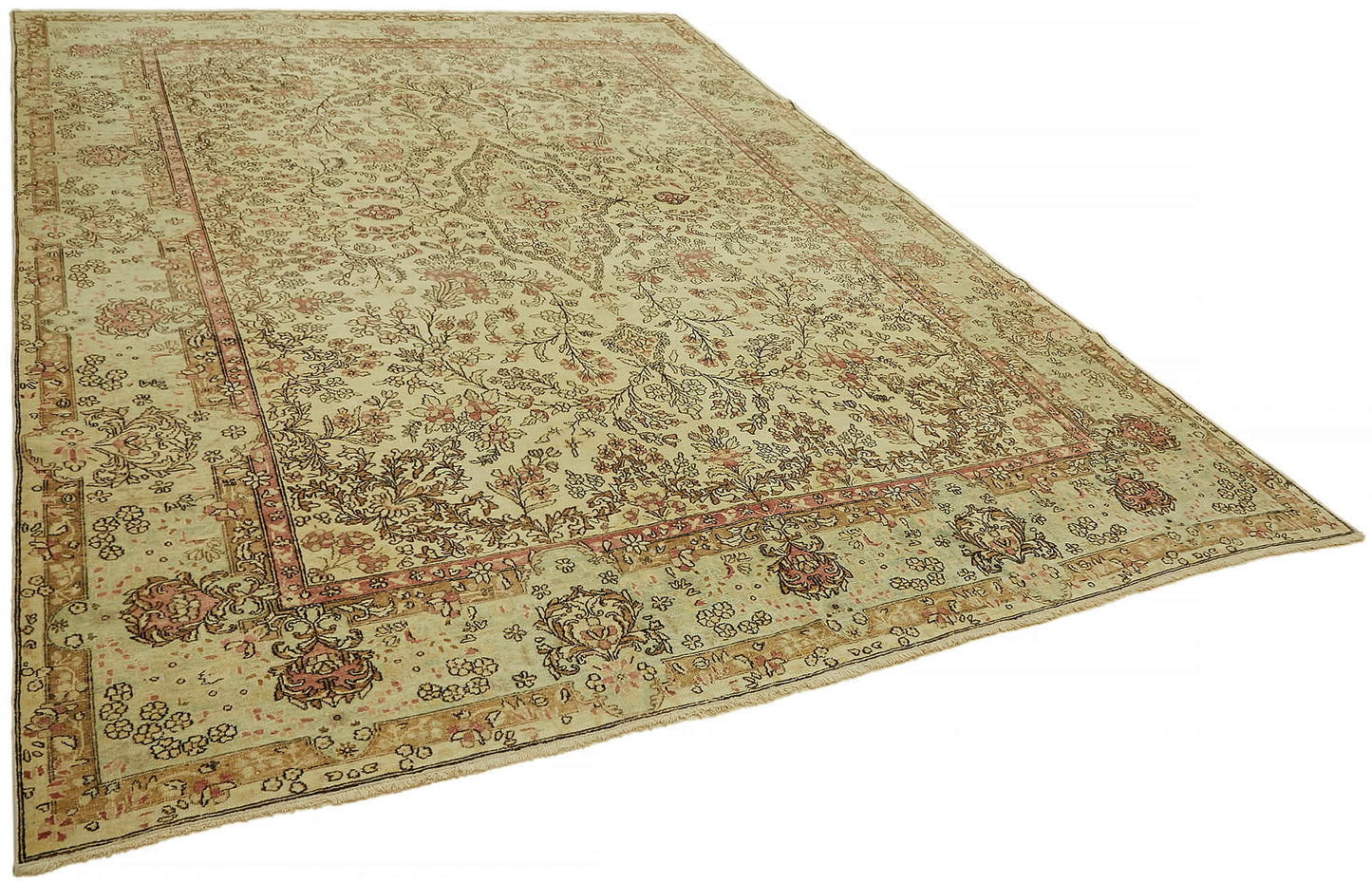 9x12 Beige Vintage Large Area Rug - 44418