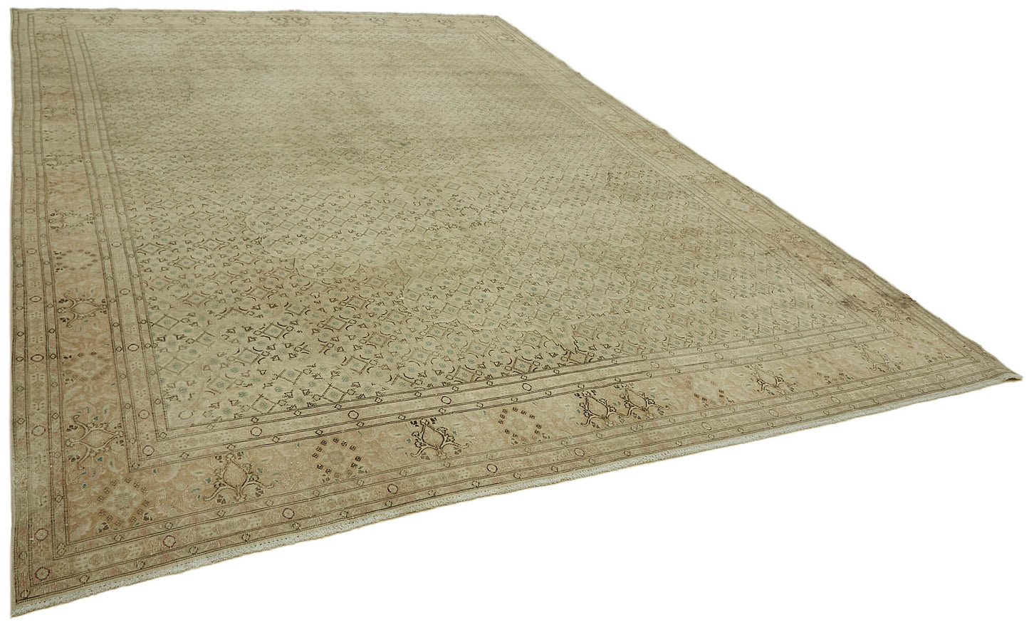 9x12 Beige Vintage Large Area Rug - 44420