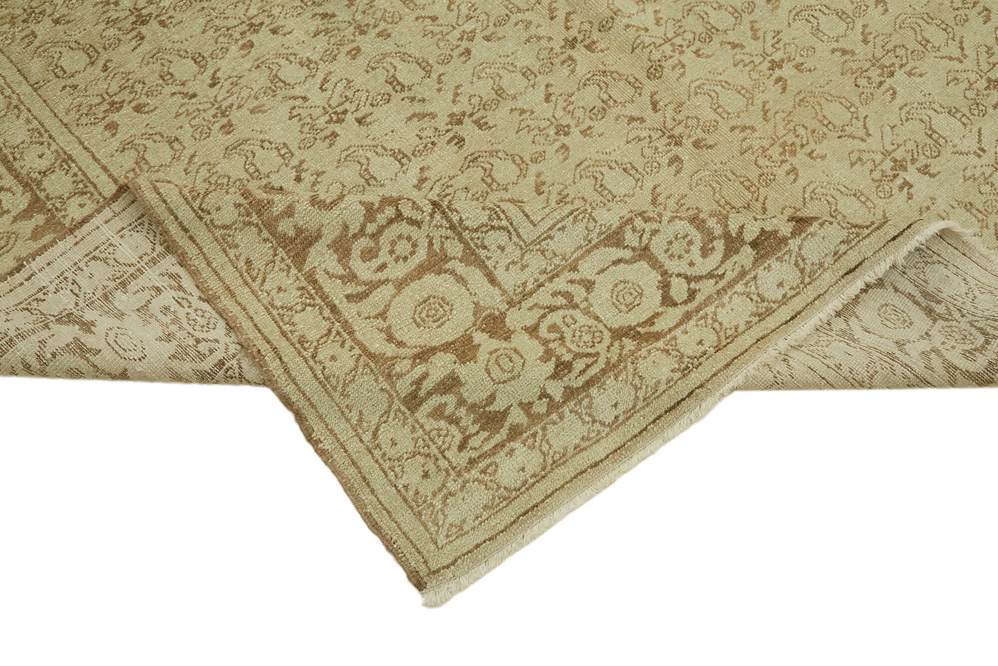 7x10 Beige Vintage Large Area Rug - 44421