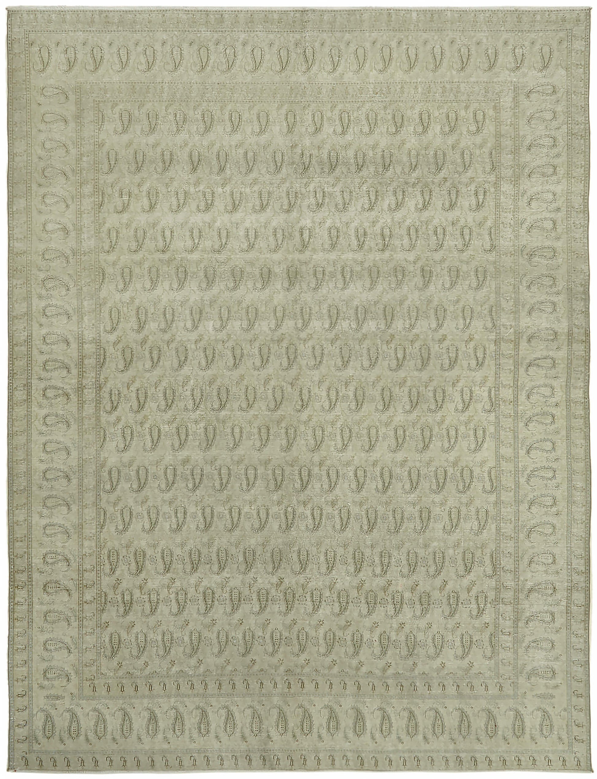 10x13 Beige Vintage Large Area Rug - 44422