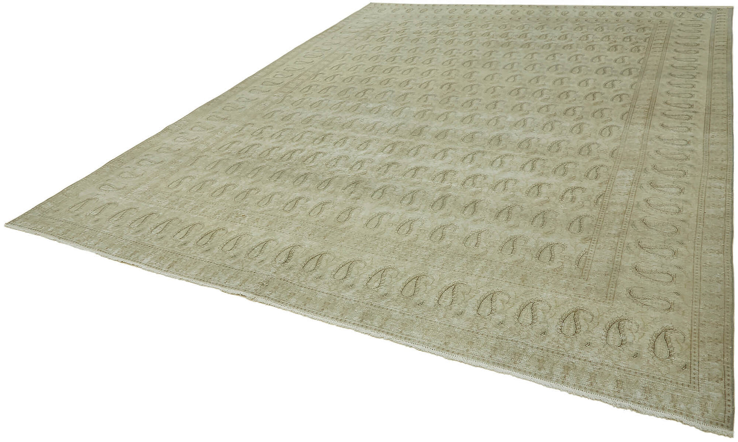 10x13 Beige Vintage Large Area Rug - 44422