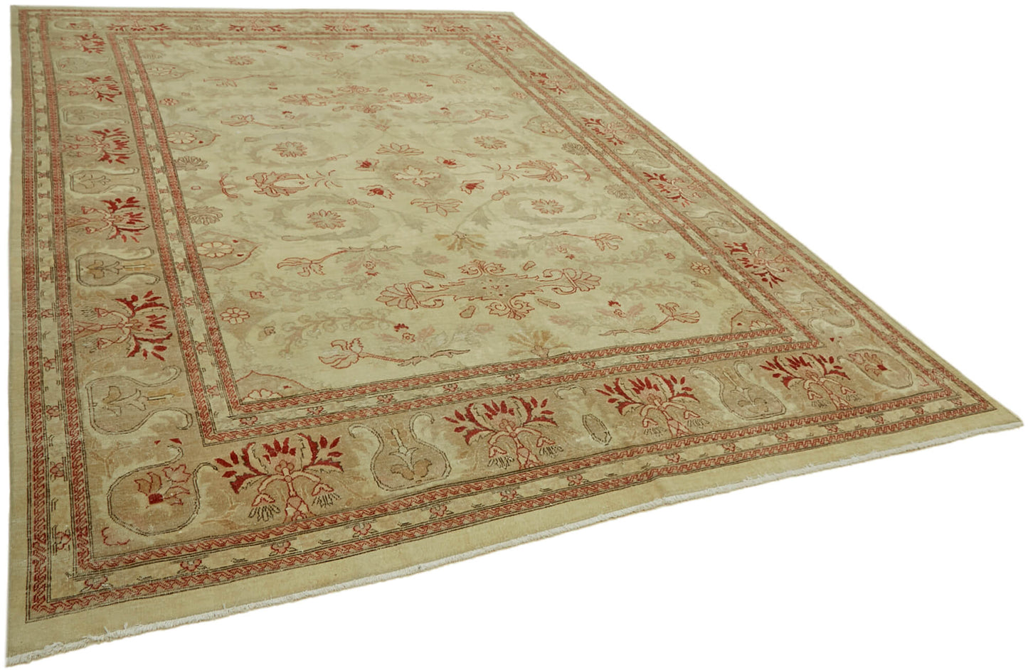 9x12 Beige Vintage Large Area Rug - 44424