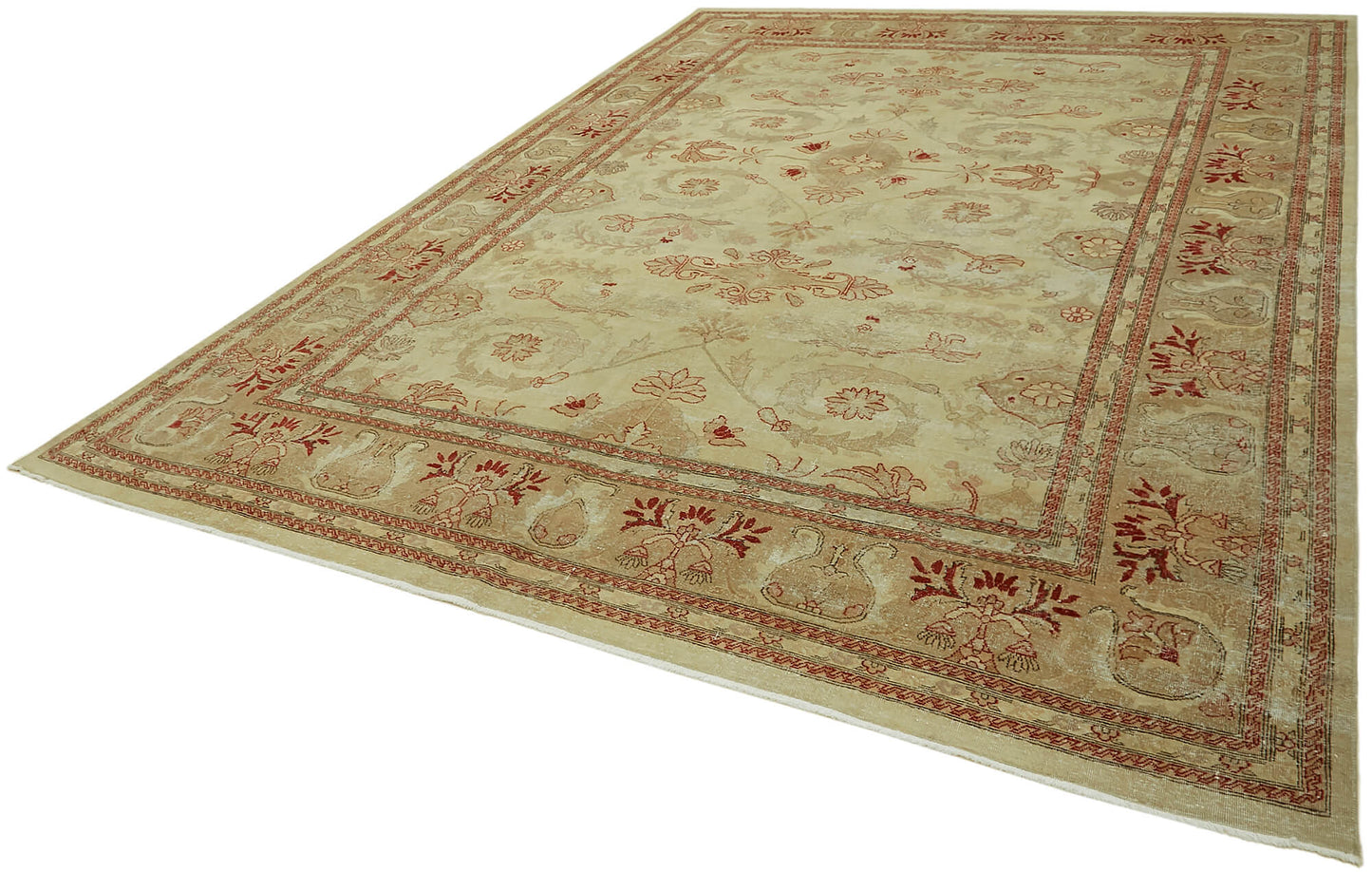 9x12 Beige Vintage Large Area Rug - 44424