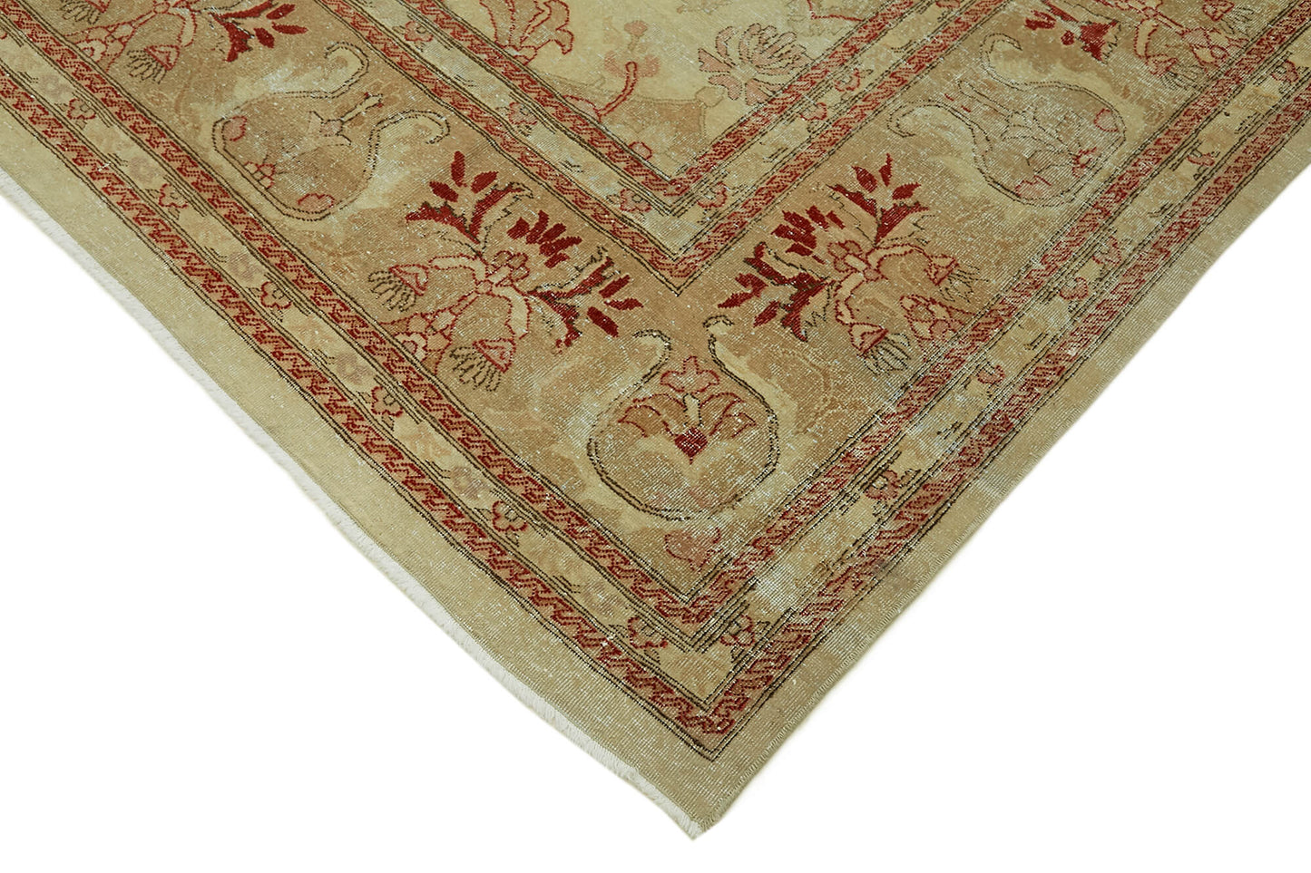 9x12 Beige Vintage Large Area Rug - 44424