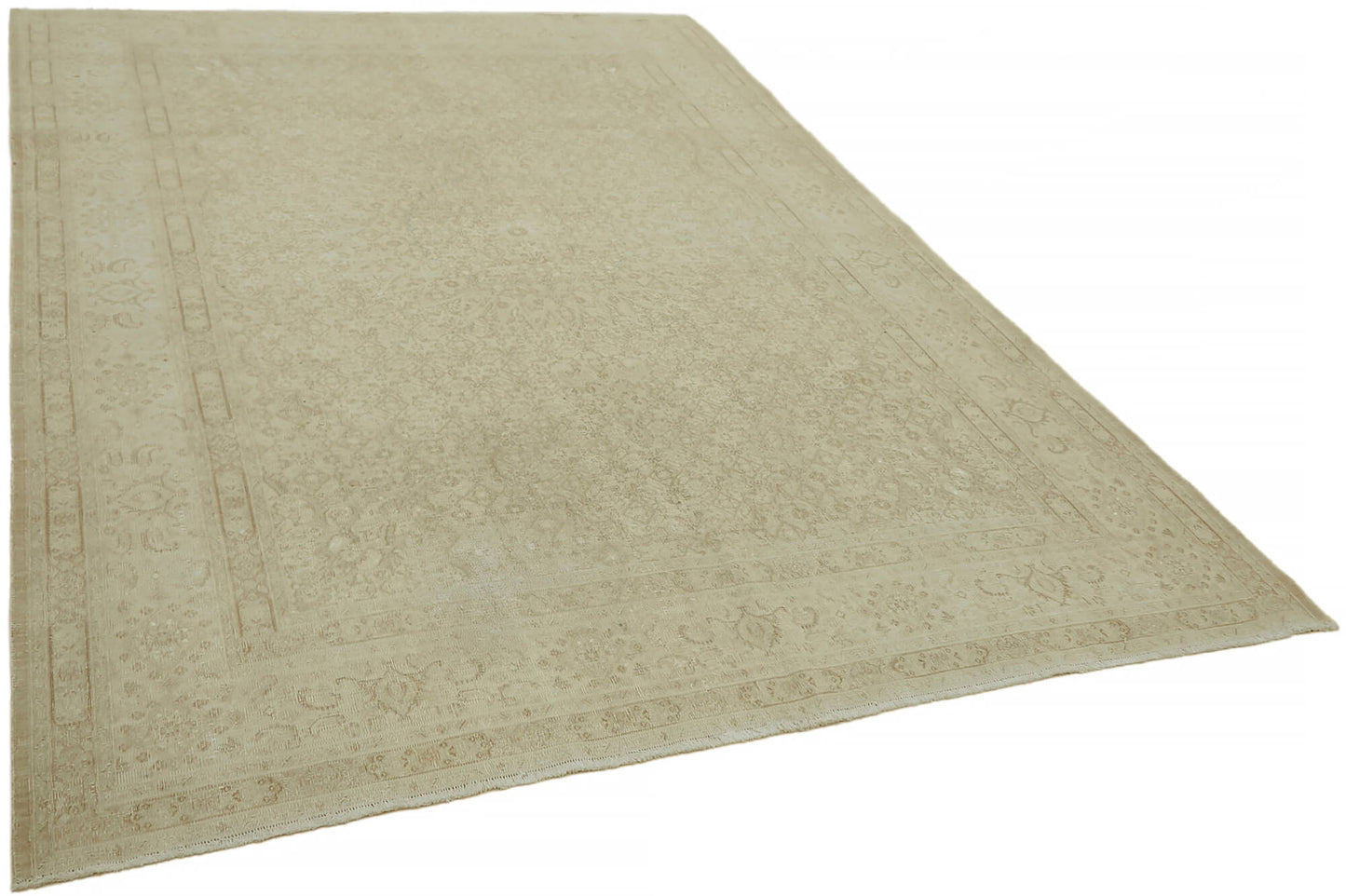 7x9 Beige Vintage Large Area Rug - 44426