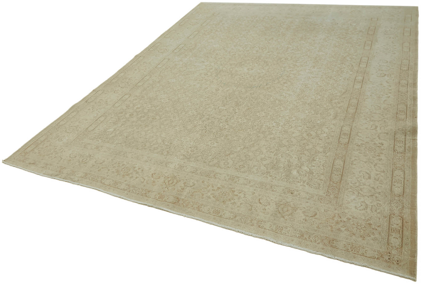 7x9 Beige Vintage Large Area Rug - 44426