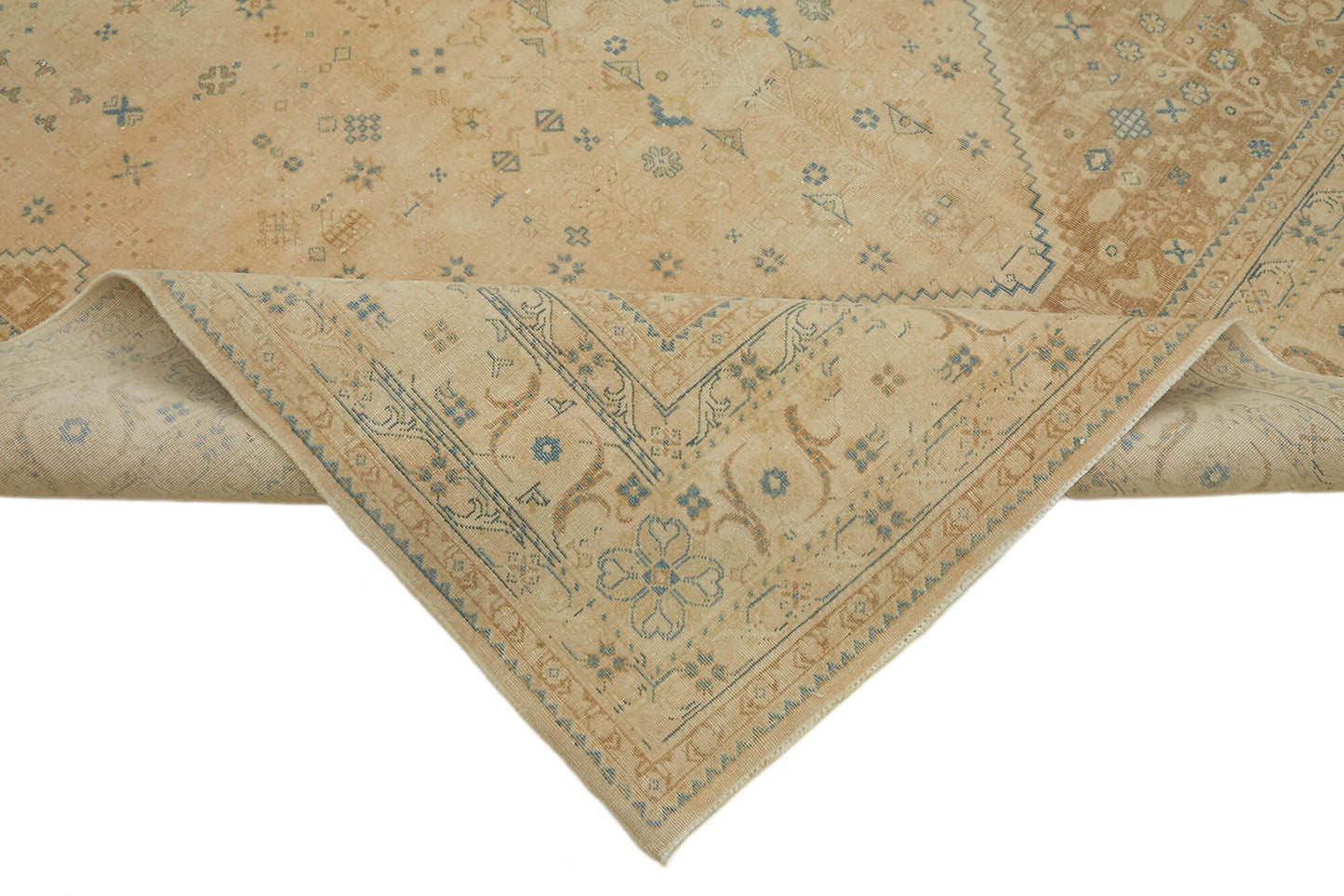 6x10 Beige Vintage Large Area Rug - 44427